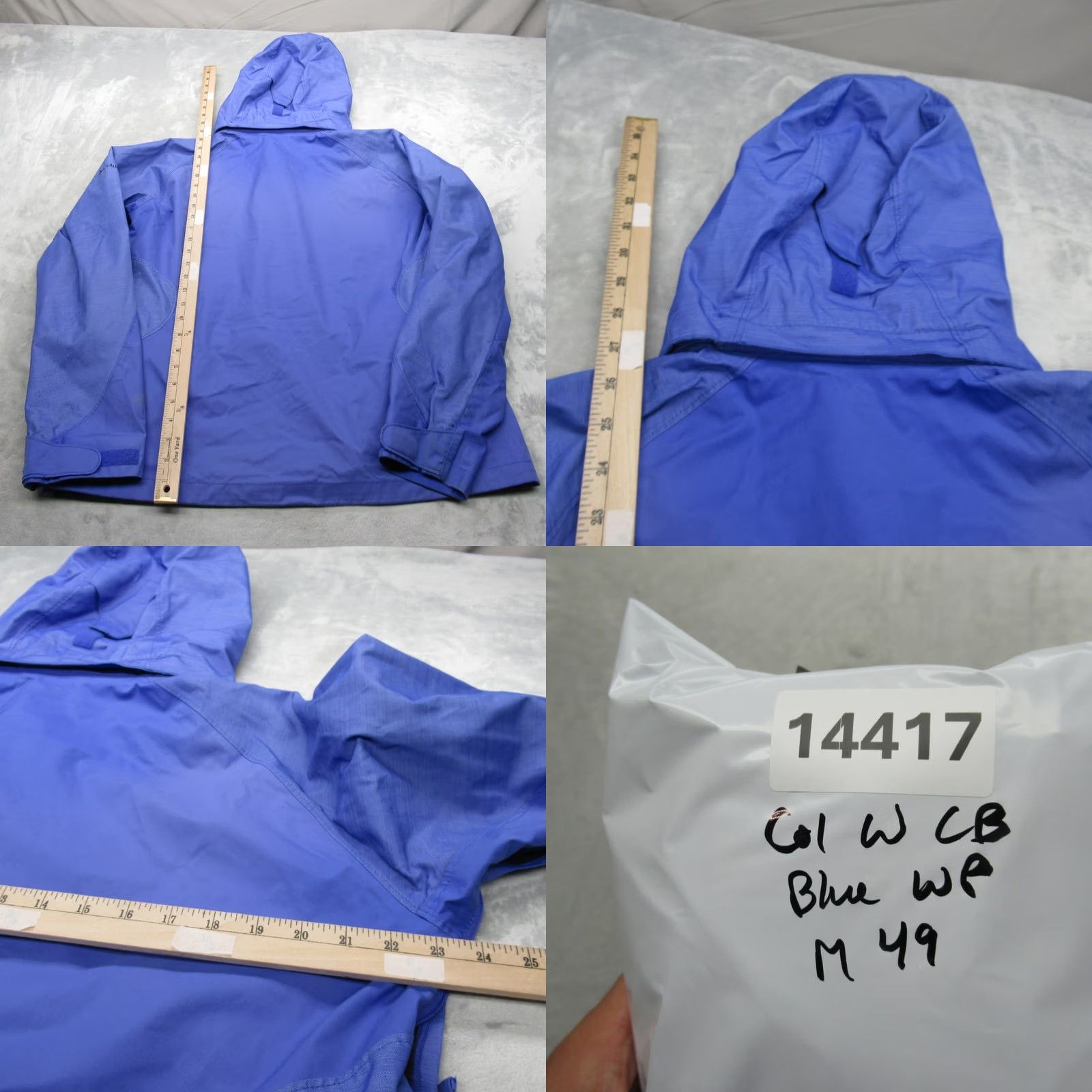 Vintage Columbia Jacket Womens XL Blue Interchange Omni Tech Waterproof Hooded Full Zip Rain Coat Windproof Pockets XL Women Blue 90s? Size XL / US 12-14 / IT 48-50 - 10 Thumbnail