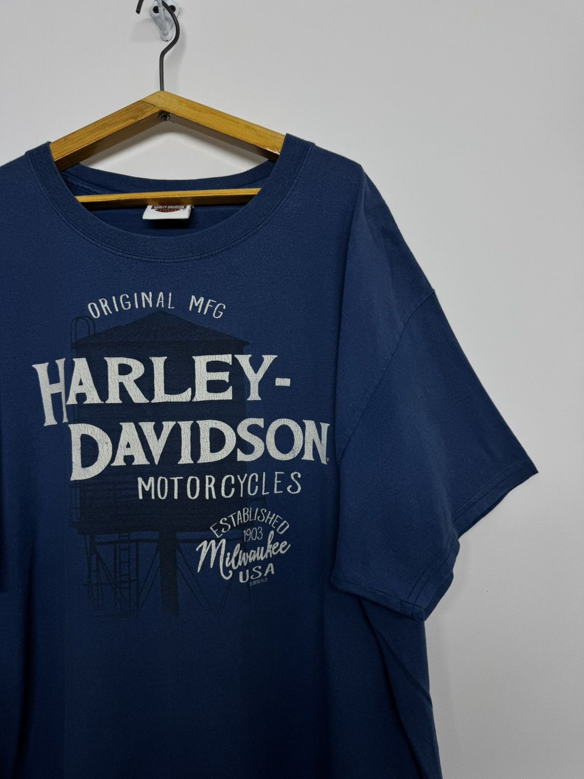 Harley Davidson Vintage Harley Davidson Corpus Christi Texas Tee Shirt Blue Size US XL / EU 56 / 4 - 7 Thumbnail