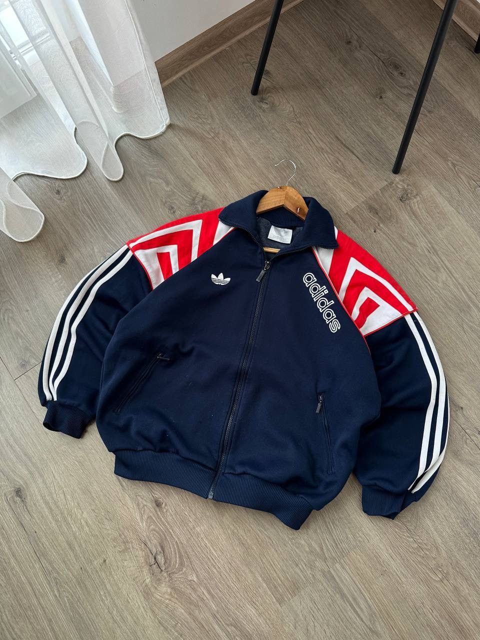 Adidas Vintage Adidas Sportswear Blue Distressed Full Zip Hoodie Size US S / EU 44-46 / 1 - 2 Thumbnail