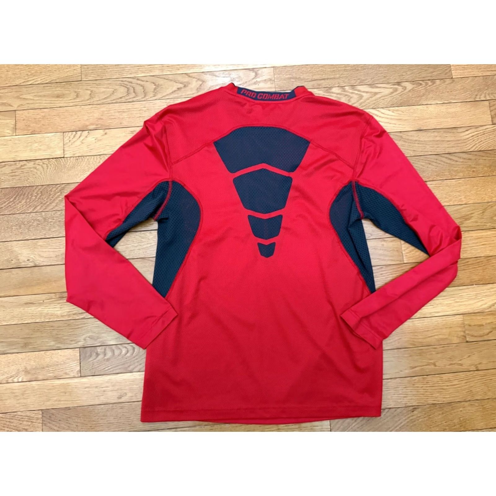 Nike Nike Pro Combat Dri-Fit Fitted Shirt Mens M Red Black Griffey Jr Swingman Size US M / EU 48-50 / 2 - 2 Thumbnail