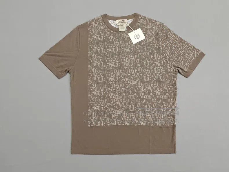 Hermes Hermes Men's knit short-sleeve t-shirt, size S, 100% sea i Size US S / EU 44-46 / 1 - 1 Thumbnail