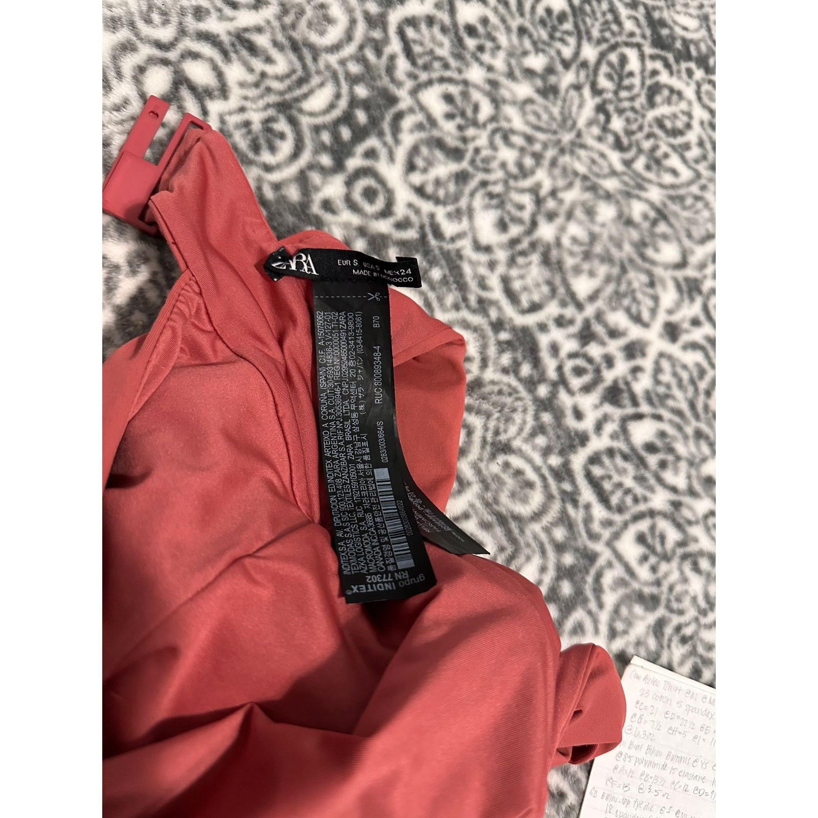 Zara Zara One Piece Bathing Suit Dark Coral Size Small Womens Size S / US 4 / IT 40 - 5 Thumbnail