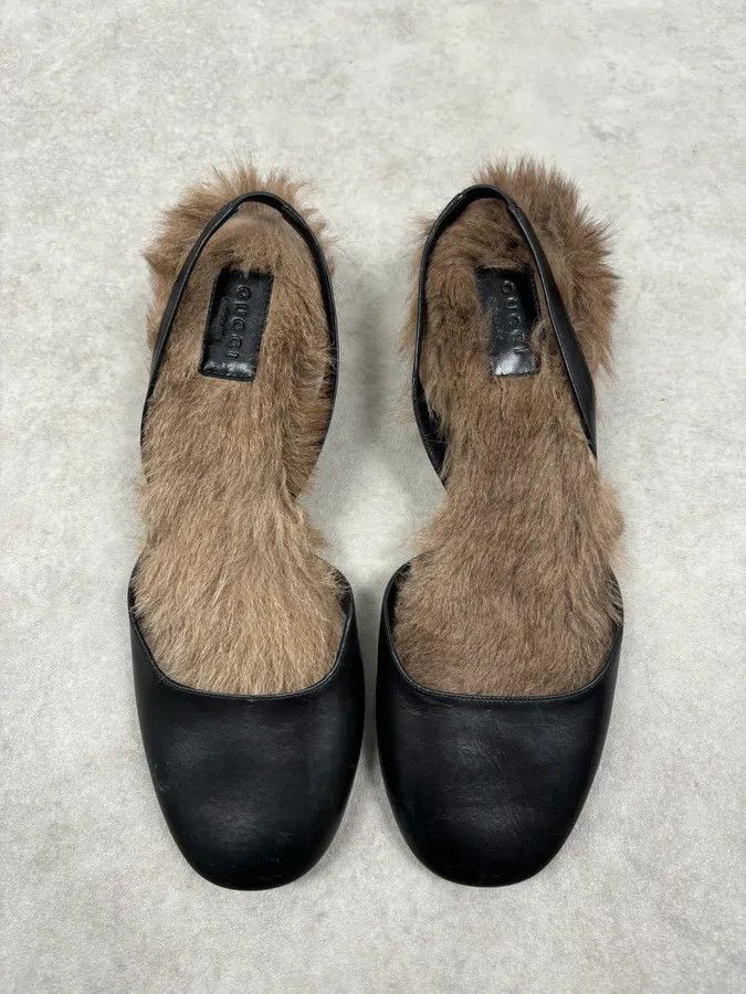 Gucci FW2014 Gucci Black Leather Heels with Swarovski Crystal Size US 9 / IT 39 - 4 Thumbnail