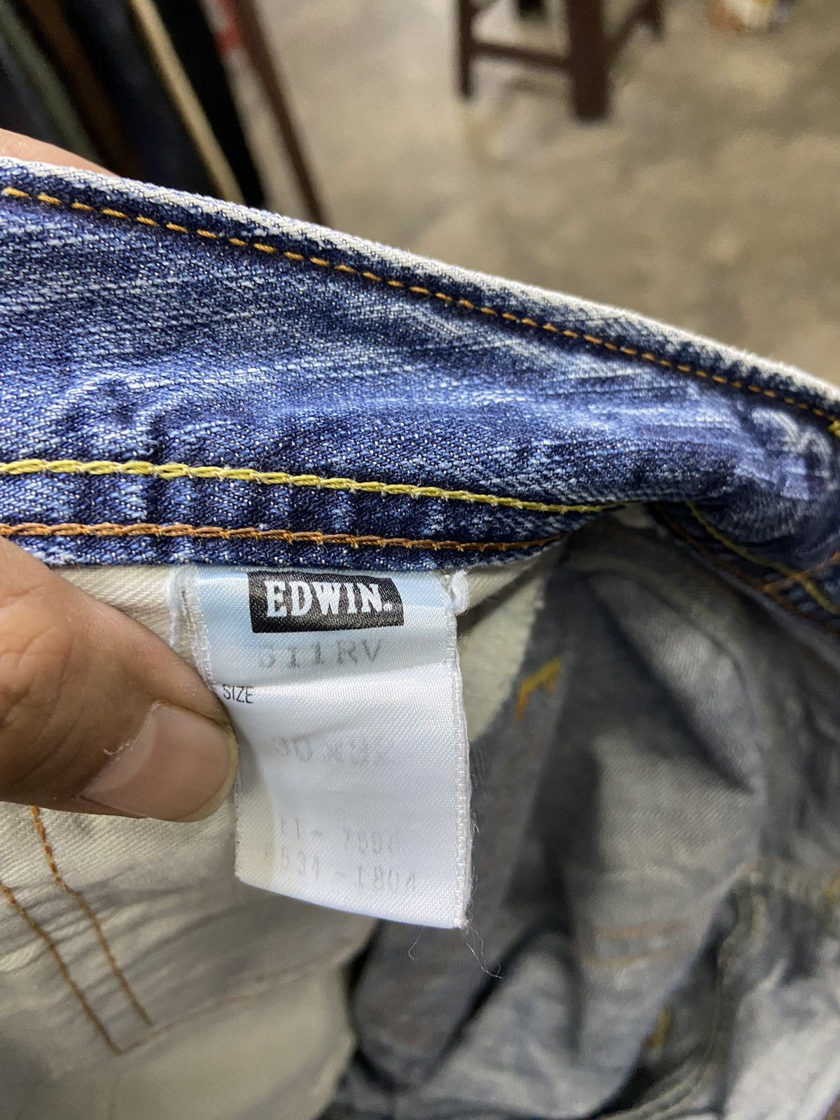 If Six Was Nine Vintage Edwin Jeans Distressed flare jeans faded denim Size US 34 / EU 50 - 11 Thumbnail