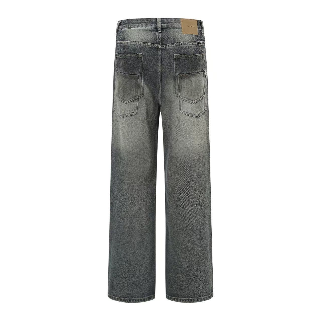 Japanese Brand × Jean Washed and distressed straight-leg baggy jeans Size US 32 / EU 48 - 3 Thumbnail