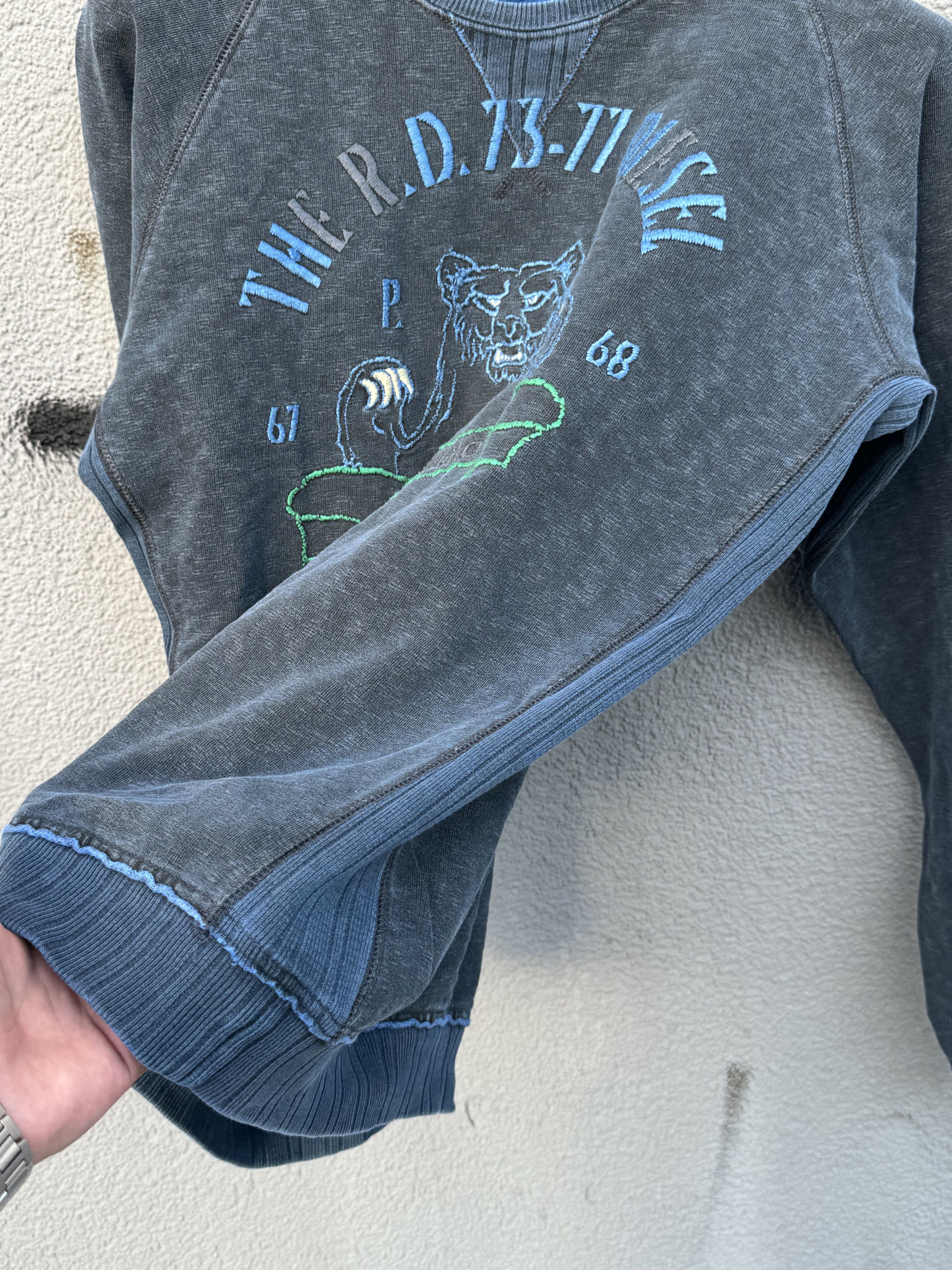 Diesel Vintage Sweatshirt Diesel Grey Blue Size M Size US M / EU 48-50 / 2 - 7 Thumbnail