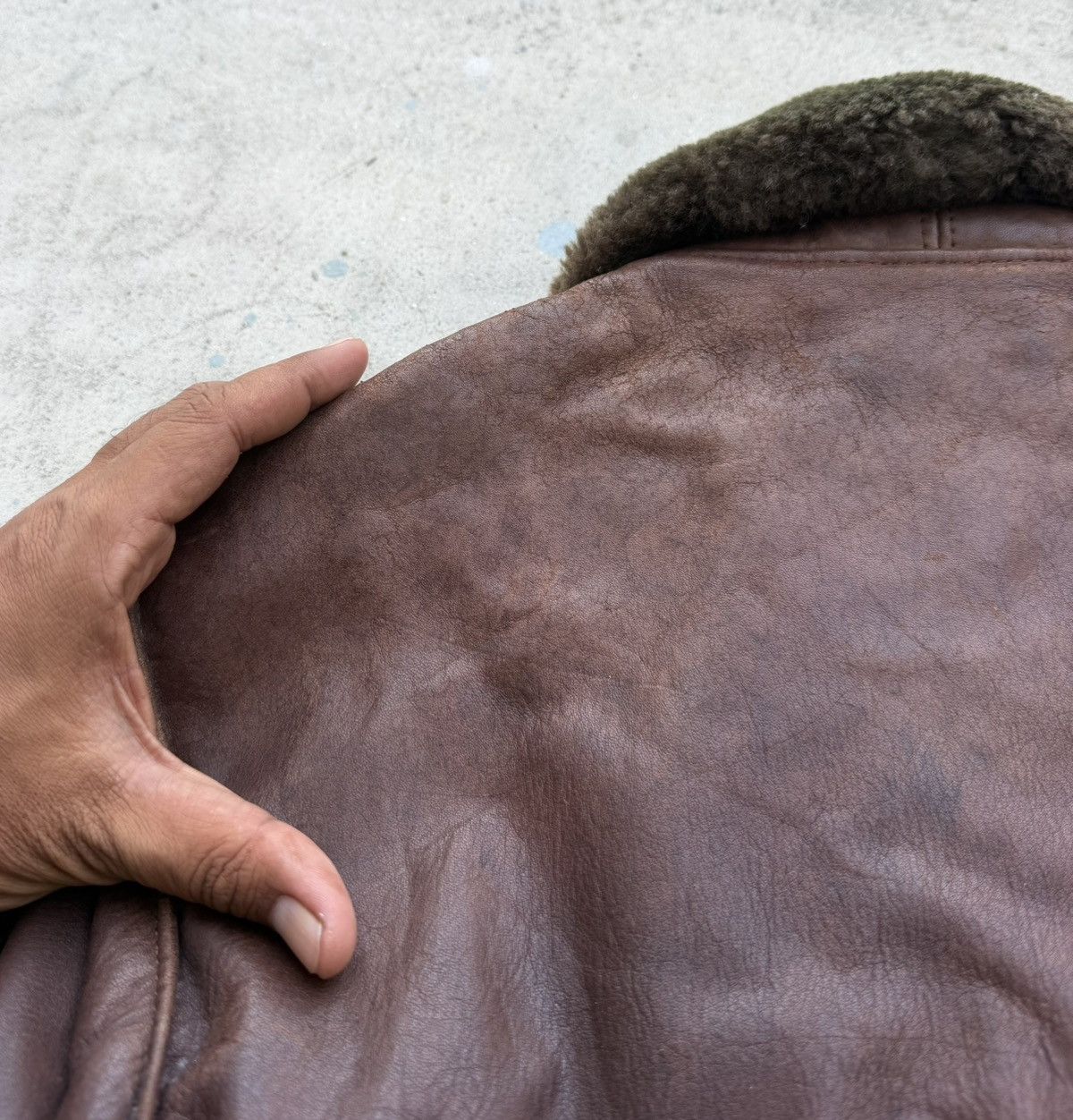 Golden Bear Vintage 70s Golden Bear Leather Flight Jacket Size US M / EU 48-50 / 2 - 7 Thumbnail