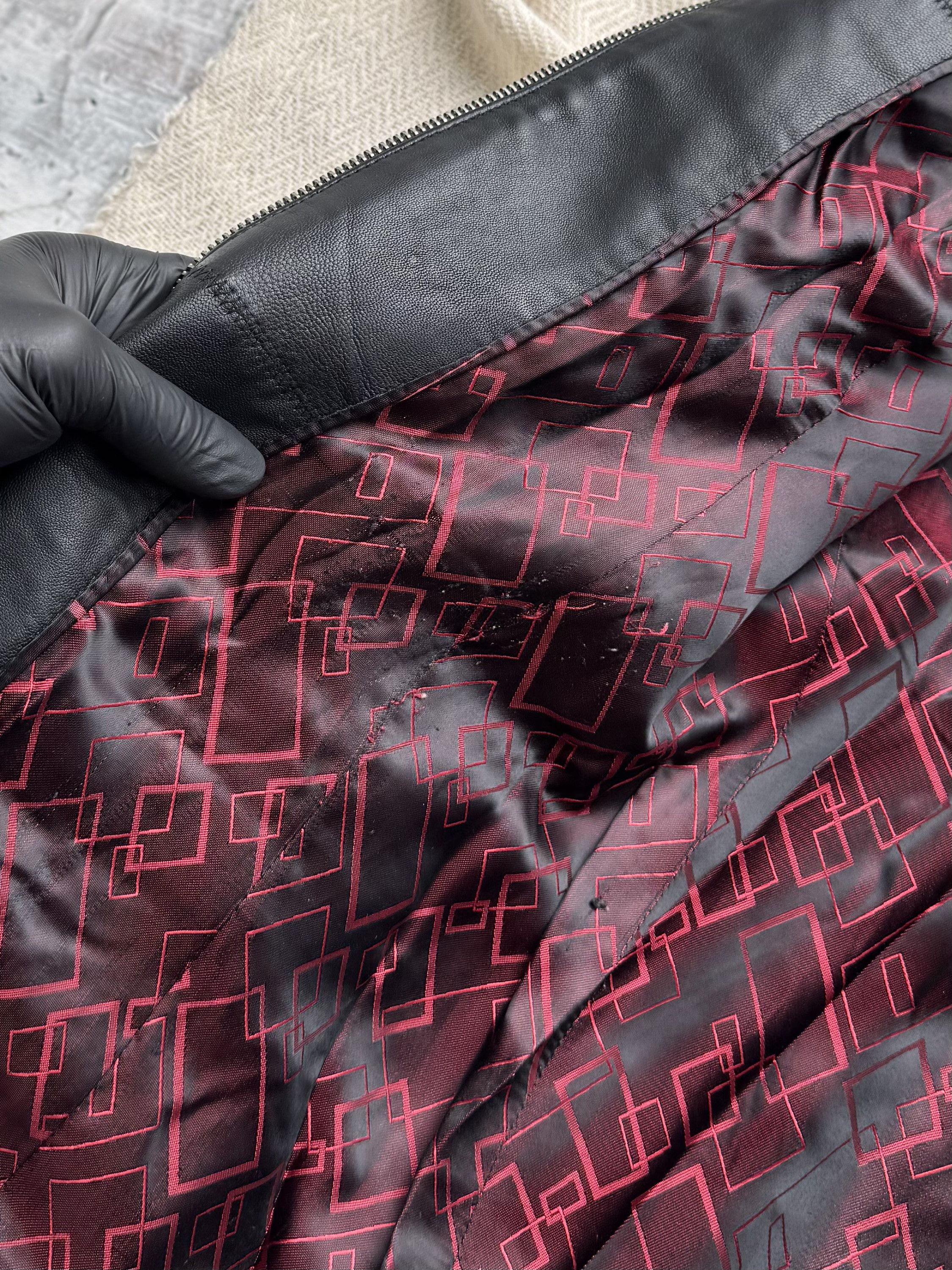 Vintage Vintage Genuine Leather Jacket Zip Belted Moto Biker Coat Size M / US 6-8 / IT 42-44 - 4 Thumbnail
