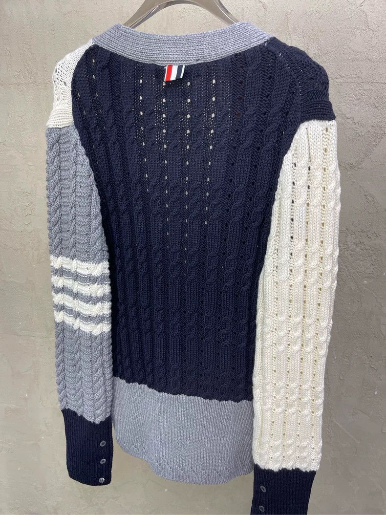 Thom Browne Thom browne White Tibetan blue color block four stripes thi Size US S / EU 44-46 / 1 - 4 Thumbnail
