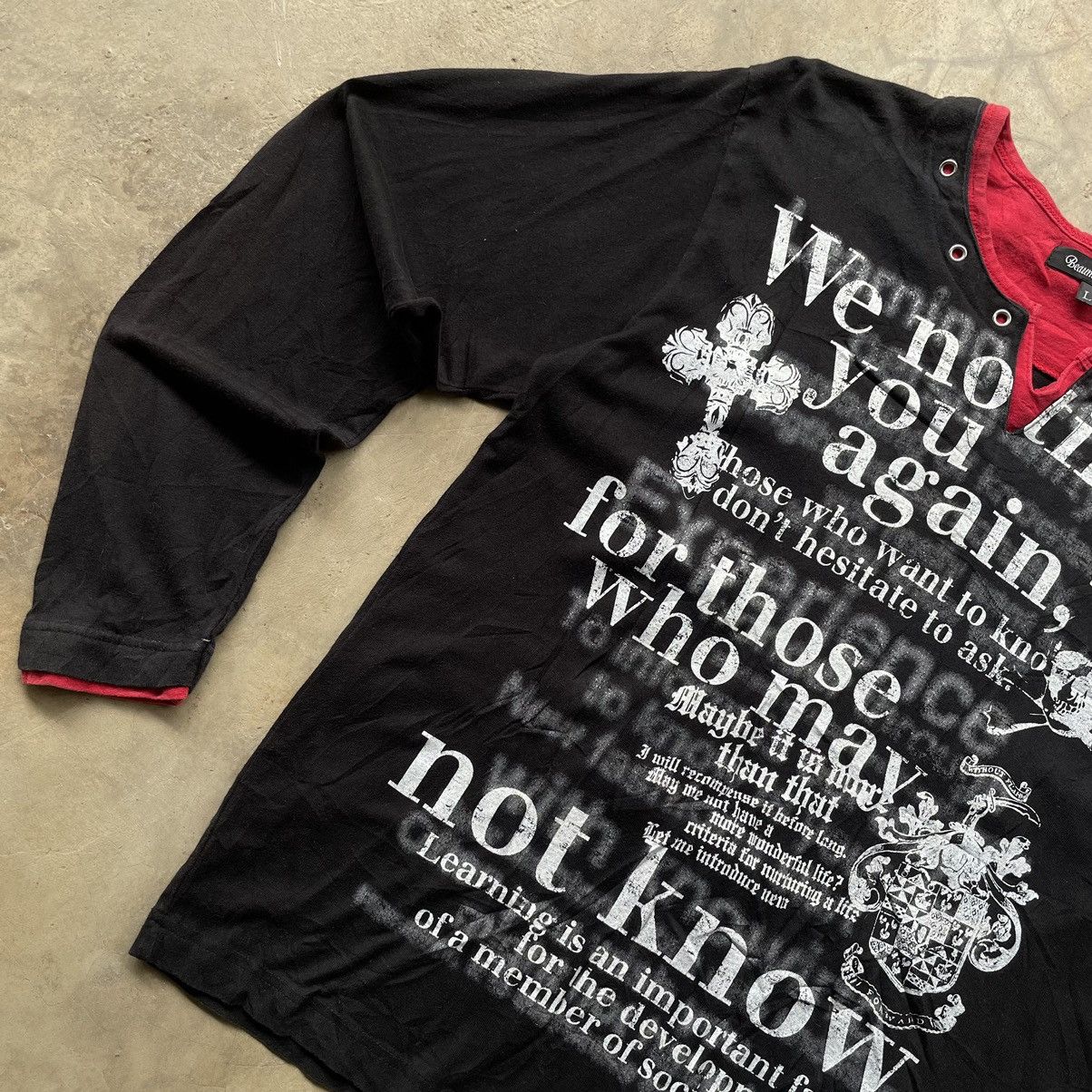 14th Addiction 🇯🇵 Double Layer BeaumontCarr Skull Crosses Poem Gothic Punk Size US S / EU 44-46 / 1 - 3 Thumbnail
