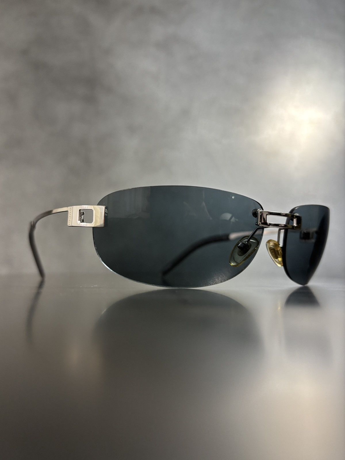 Gucci 2000s Vintage Gucci Sunglasses Y2K Rimless GG 1429/S 1990s Size ONE SIZE - 21 Thumbnail