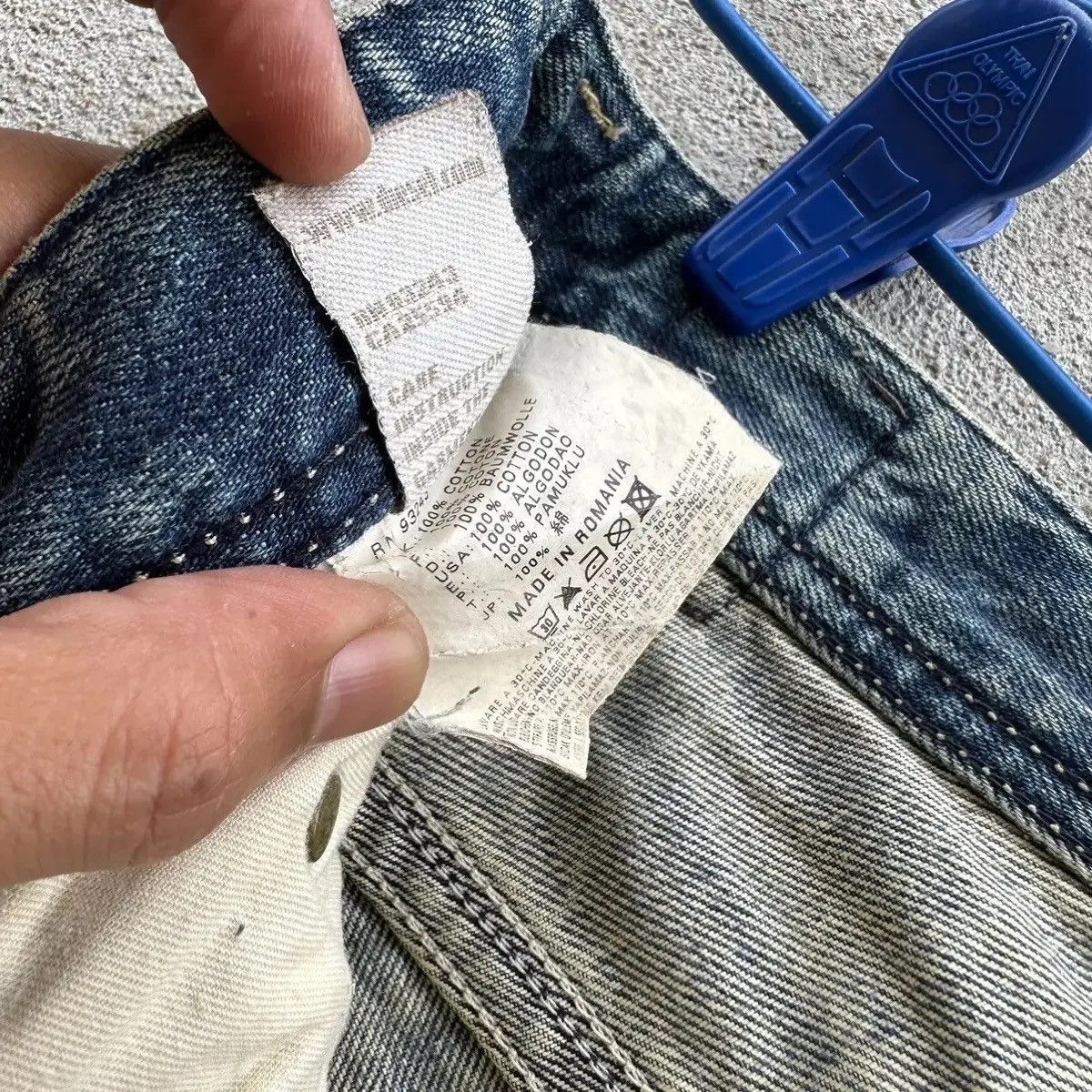 Vintage ‼️ THRASED 🔥 DIESEL THANAZ JEANS VINTAGE DENIM RIPPED PANTS Size US 30 / EU 46 - 12 Thumbnail