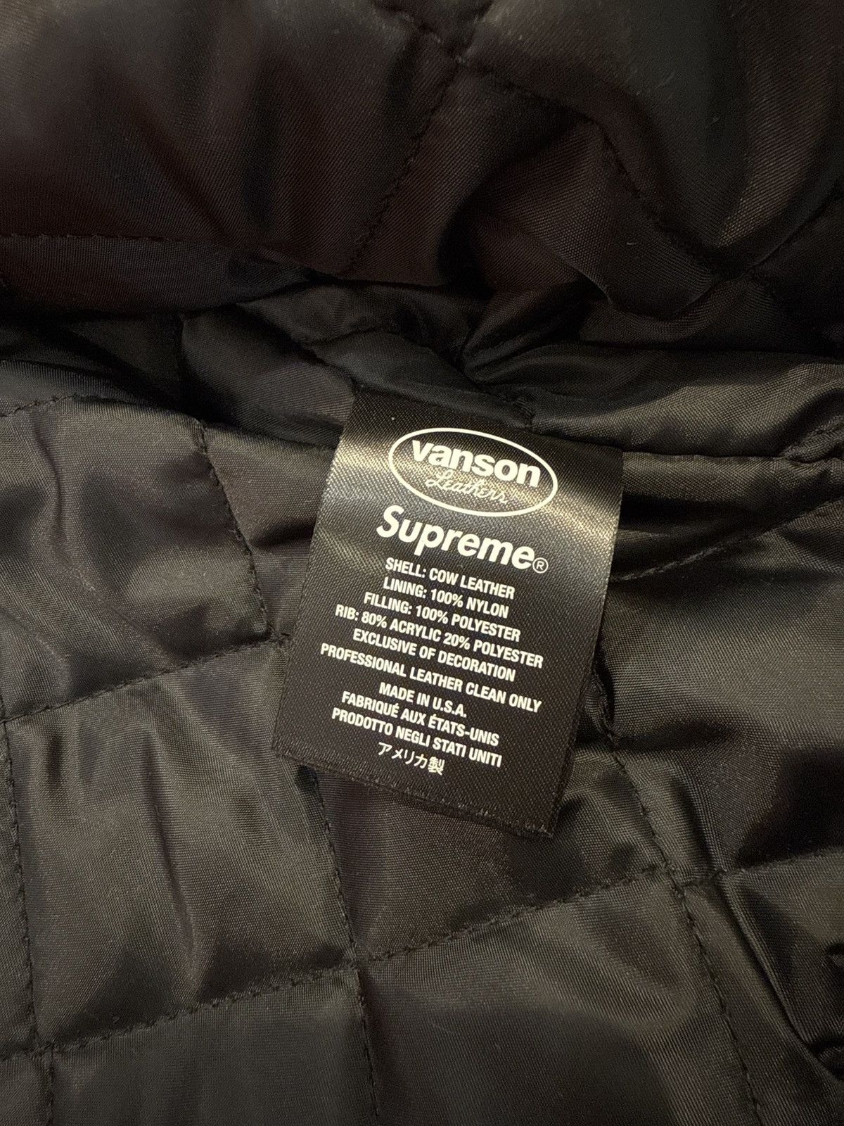 Supreme × Vanson Leathers Supreme Vanson Leathers b.b. Simon Jacket (FW25) Orange Size US L / EU 52-54 / 3 - 12 Thumbnail
