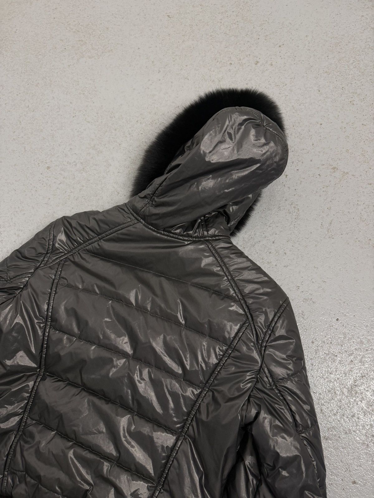 Refrigiwear Streetwear Fur Black Fur Down Y2K Fitted Bomber Jacket Size M / US 6-8 / IT 42-44 - 18 Thumbnail