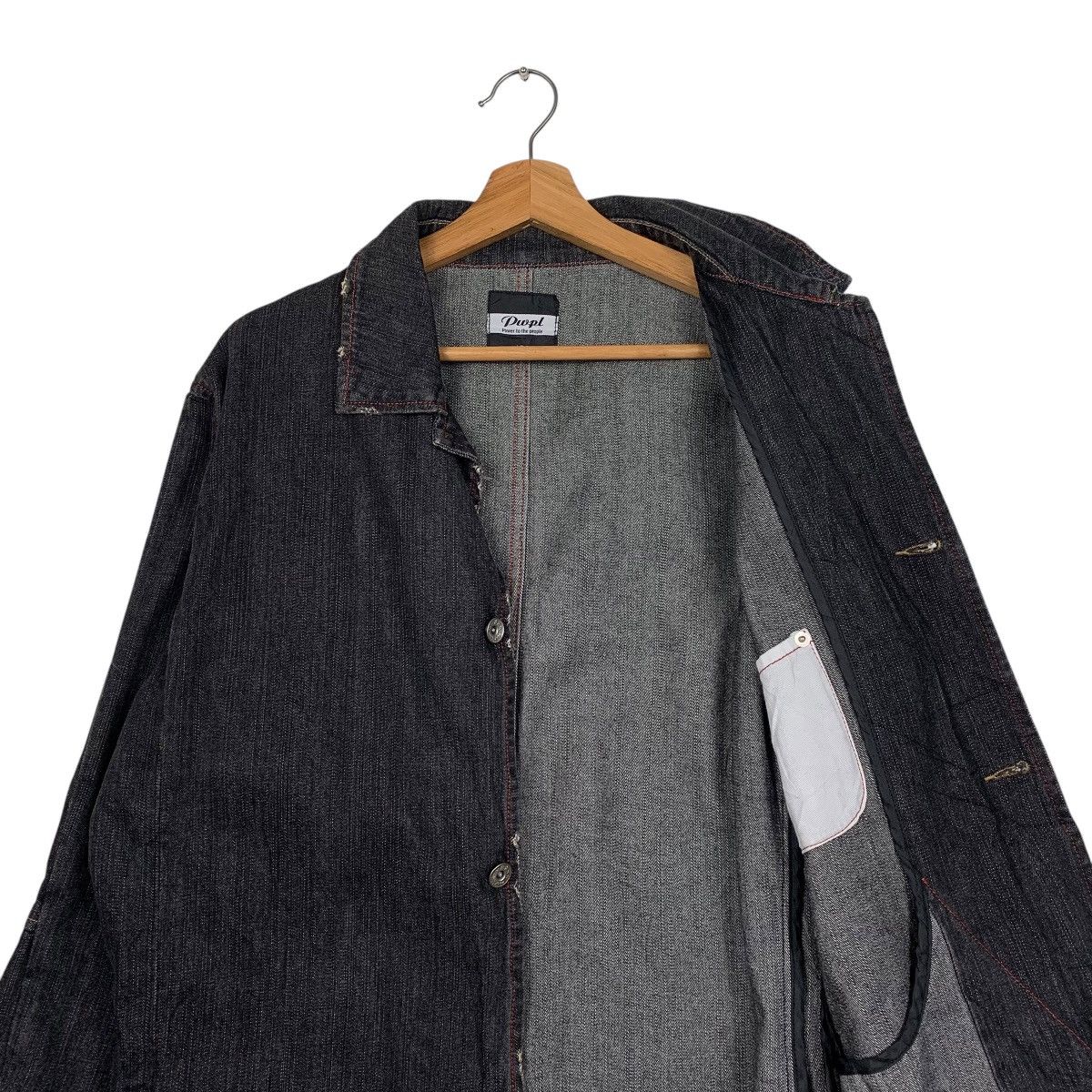 Japanese Brand Japanese Brand Power To The People Denim Jacket Size US L / EU 52-54 / 3 - 10 Thumbnail