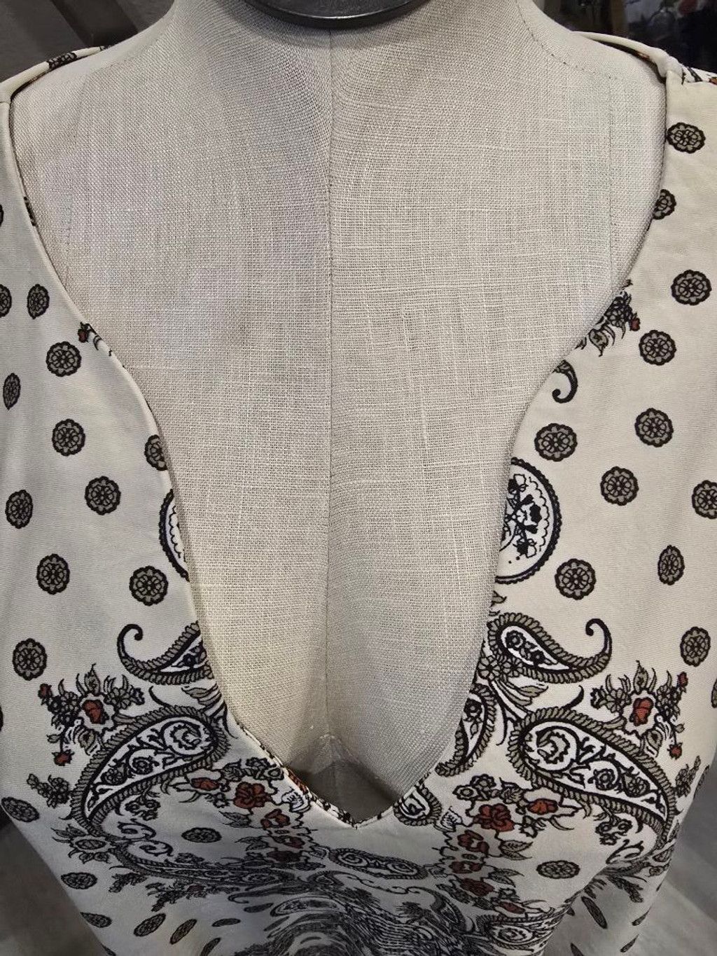 Other Women's Melissa Paige Tunic 3X White Black Paisley Polka Dot Size 3XL / US 20-22 - 7 Thumbnail