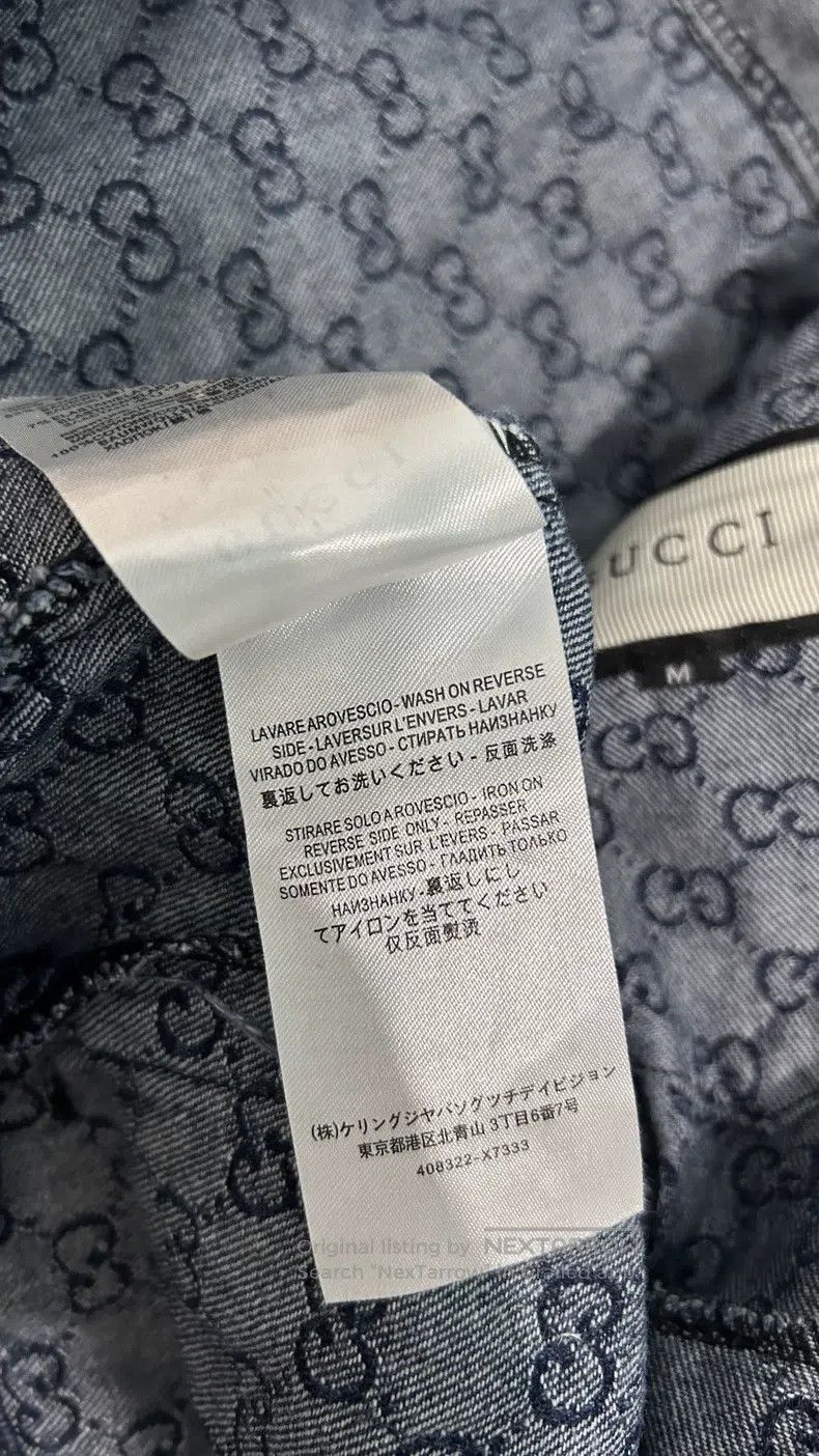 Gucci Gucci Full-printed old-fashioned denim jacket Size US M / EU 48-50 / 2 - 7 Thumbnail
