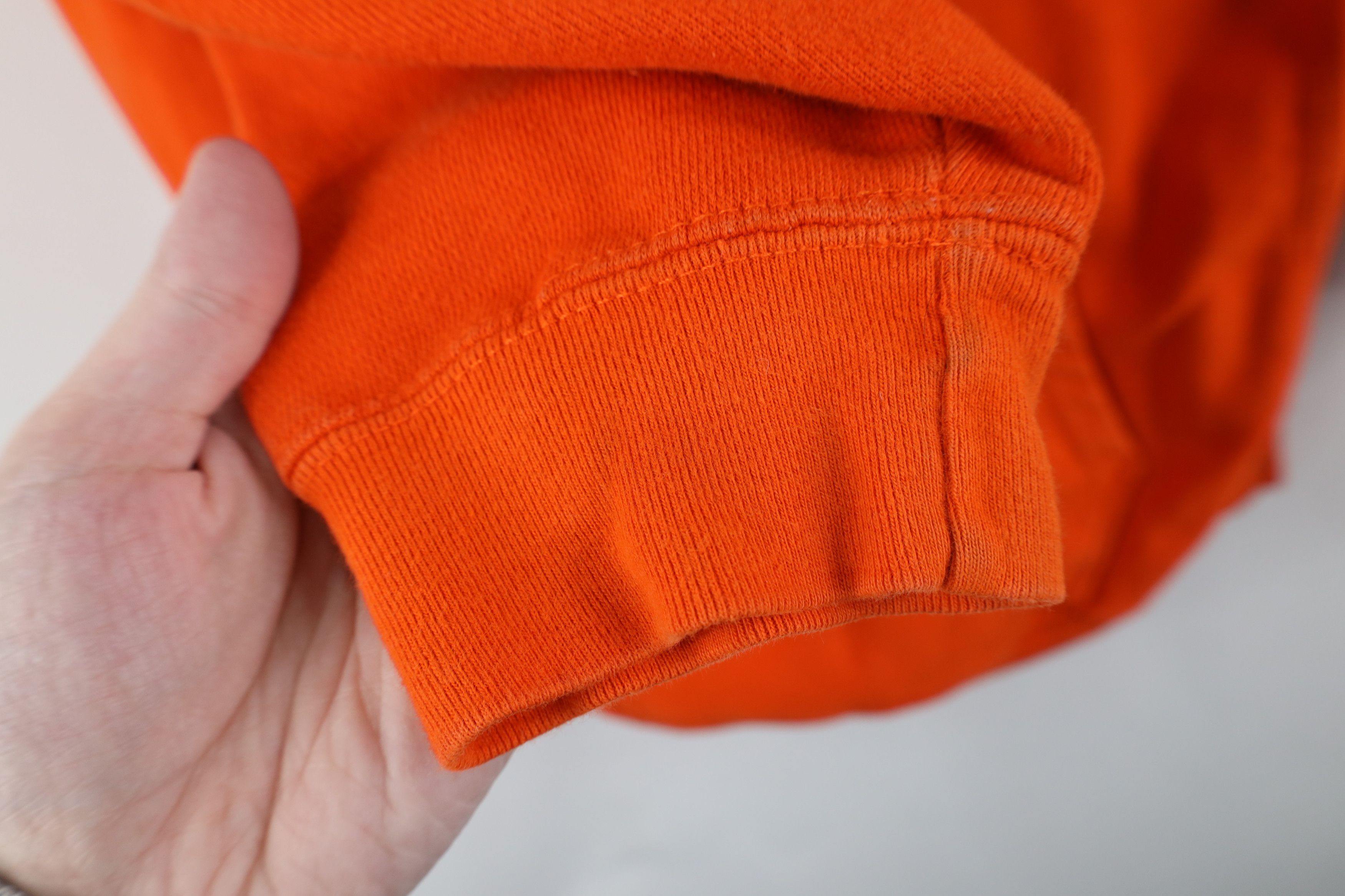 Vintage Vintage 90s Green State University Heavyweight Hoodie Orange Size XS / US 0-2 / IT 36-38 - 11 Thumbnail
