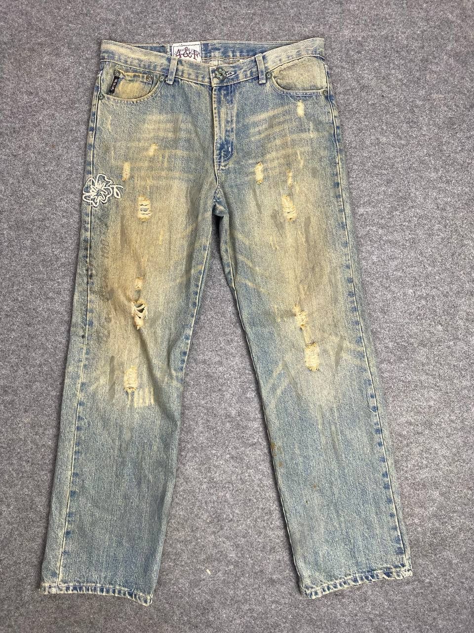 American Apparel america and first distressed denim nice design Size US 34 / EU 50 - 9 Thumbnail