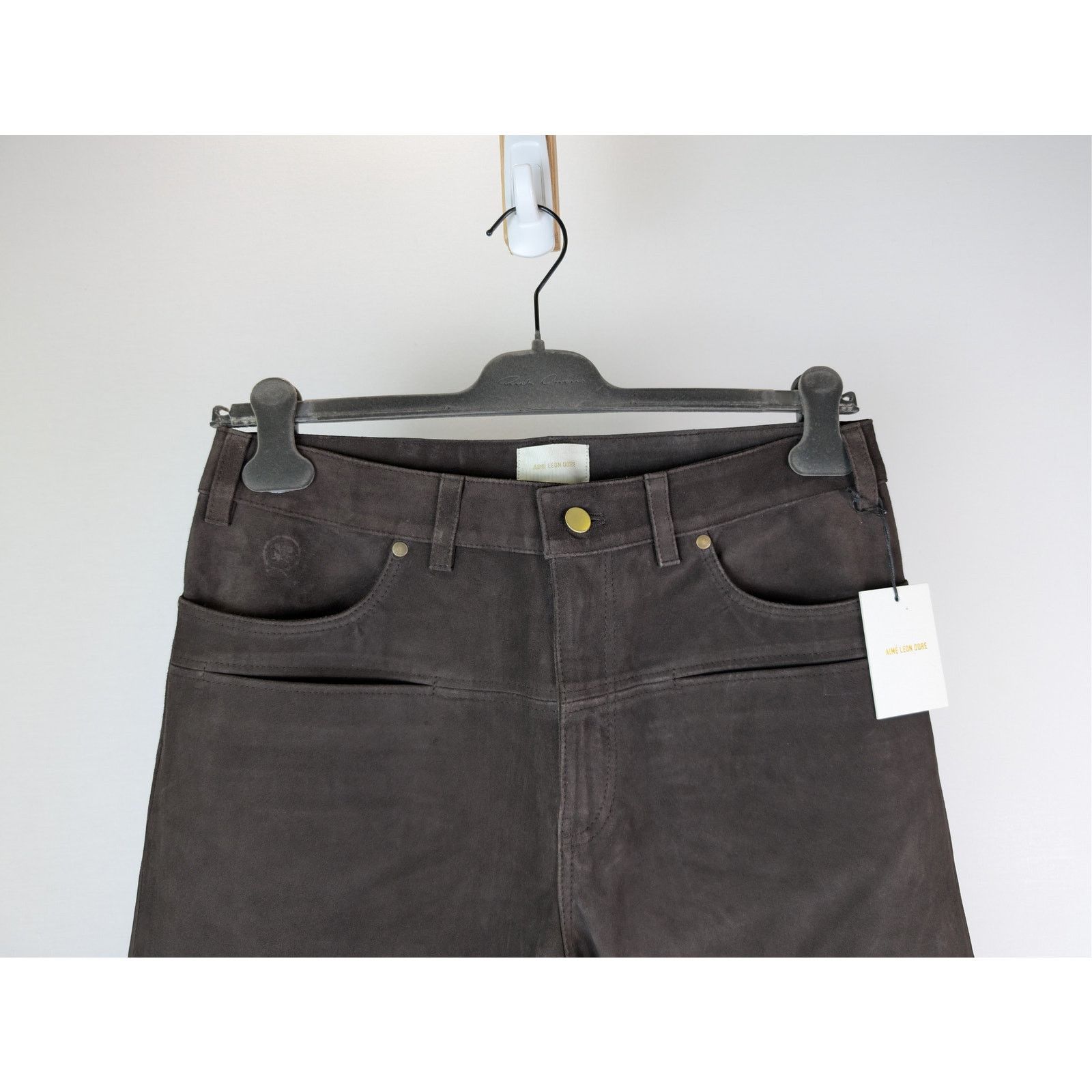 Aime Leon Dore o1rshd1 Suede Cowboy Pant jean pants in Moro Size US 32 / EU 48 - 3 Thumbnail