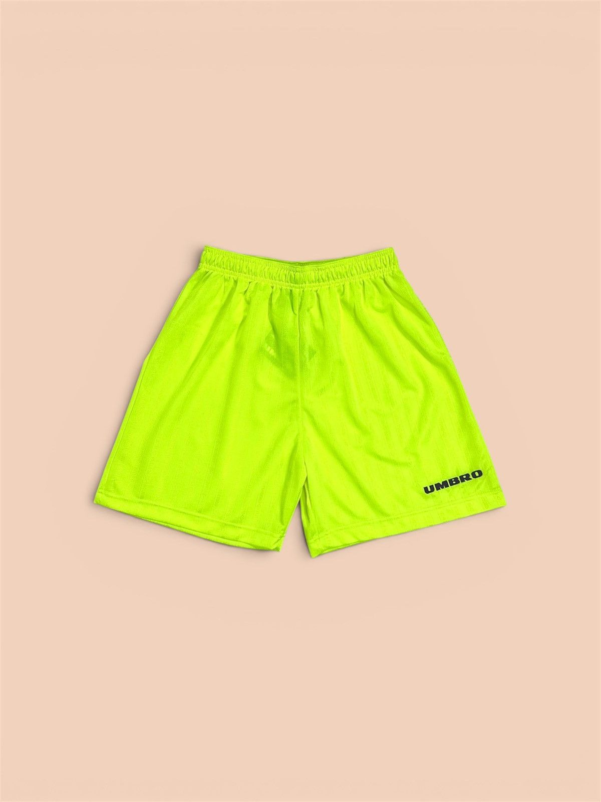 Umbro New! Vintage 90s Umbro Striped Embroidered Neon Shorts Size US 30 / EU 46 - 1 Thumbnail