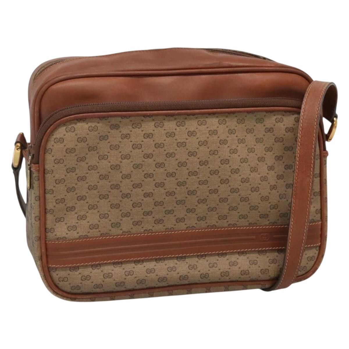 Gucci GUCCI Micro GG Supreme Shoulder Bag Pvc Beige Gold 001 115 Size ONE SIZE - 1 Thumbnail