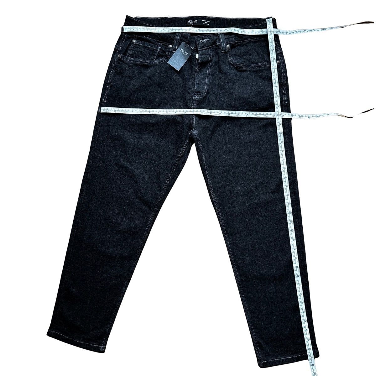Burton Burton Menswear London Stretch Jeans Black 34S (W34 L30) Size US 34 / EU 50 - 10 Thumbnail