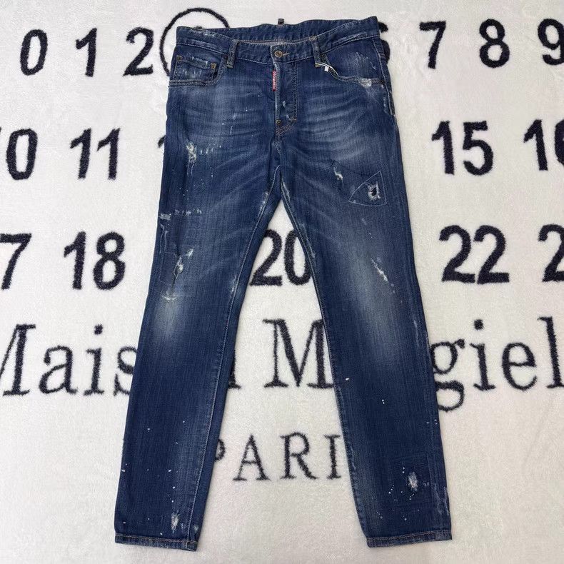 Dsquared2 DSQUARED2 Paint-Splattered Distressed Jeans Q10 Size US 32 / EU 48 - 1 Thumbnail