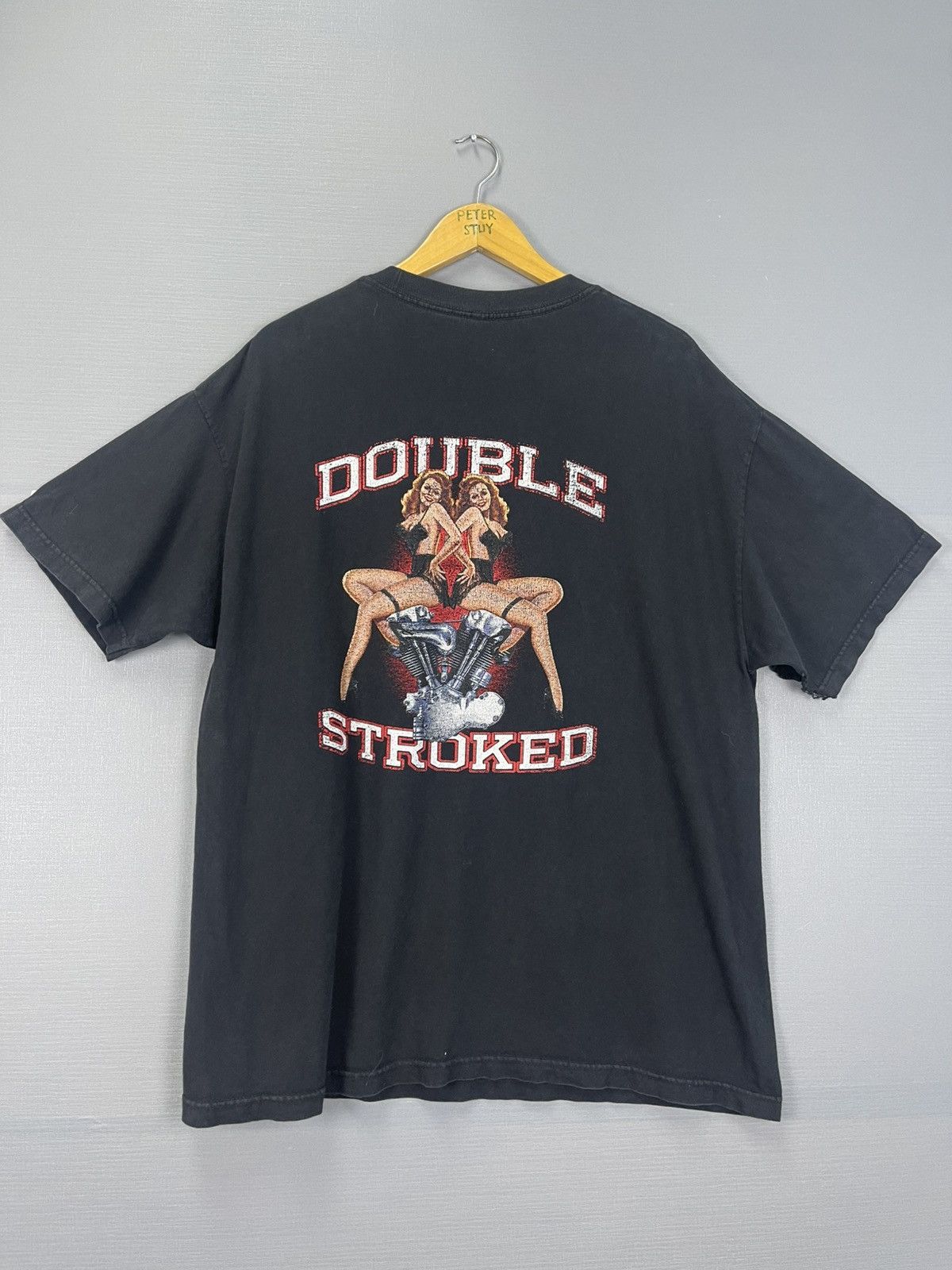 Vintage Vintage Double Stroked T-Shirt Size US L / EU 52-54 / 3 - 1 Thumbnail