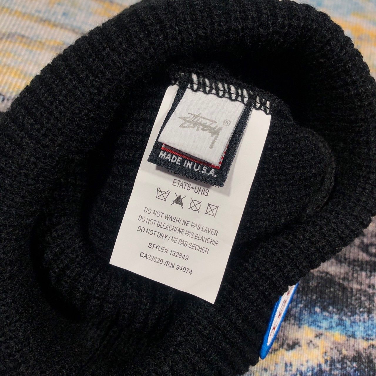 Stussy × Vintage Stussy Oval Patch Cuff Beanie Size ONE SIZE - 4 Thumbnail