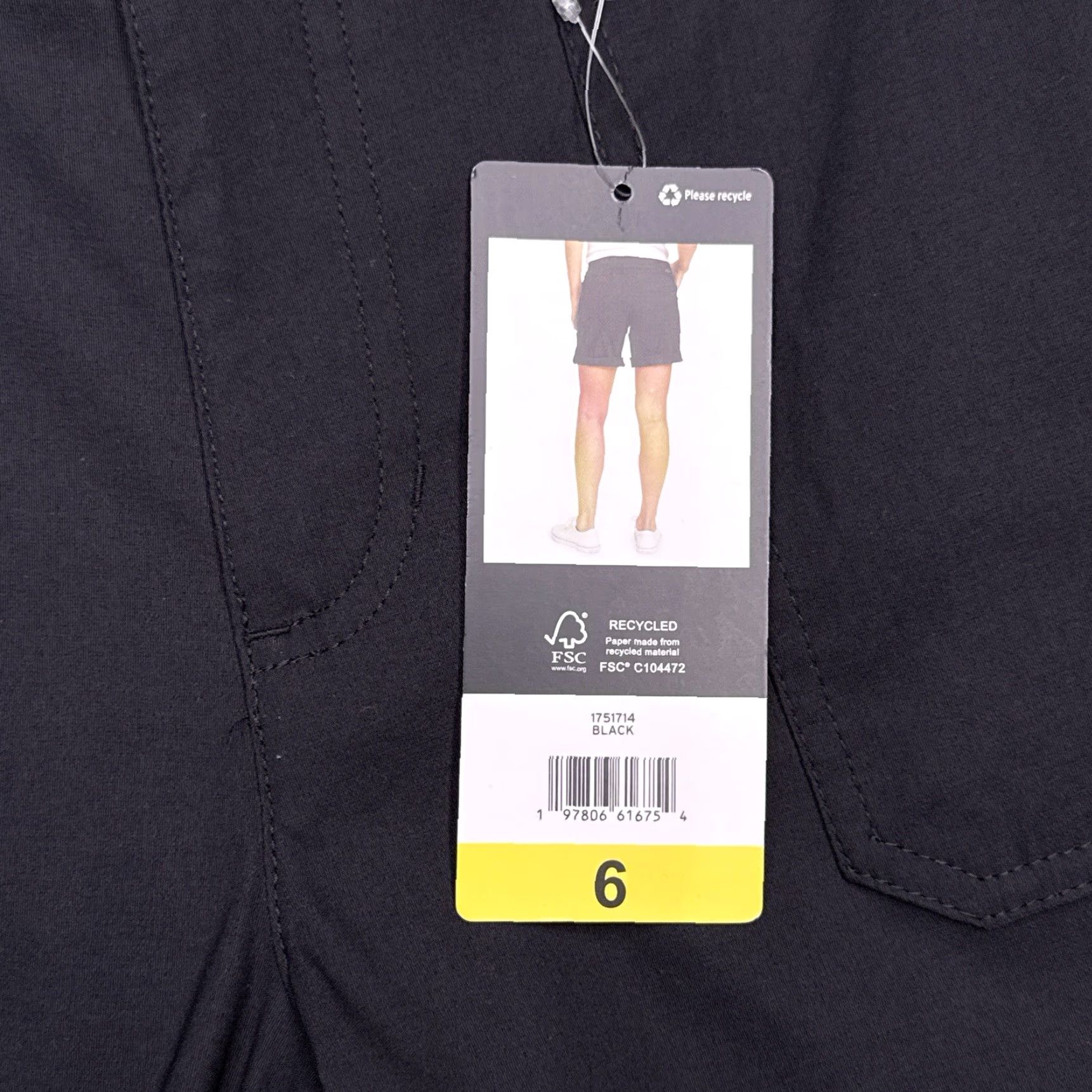 Eddie Bauer Eddie Bauer Shorts Womens 6 Black Mid Rise Stretch Rolled Hem New Size 28" / US 6 / IT 42 - 4 Thumbnail