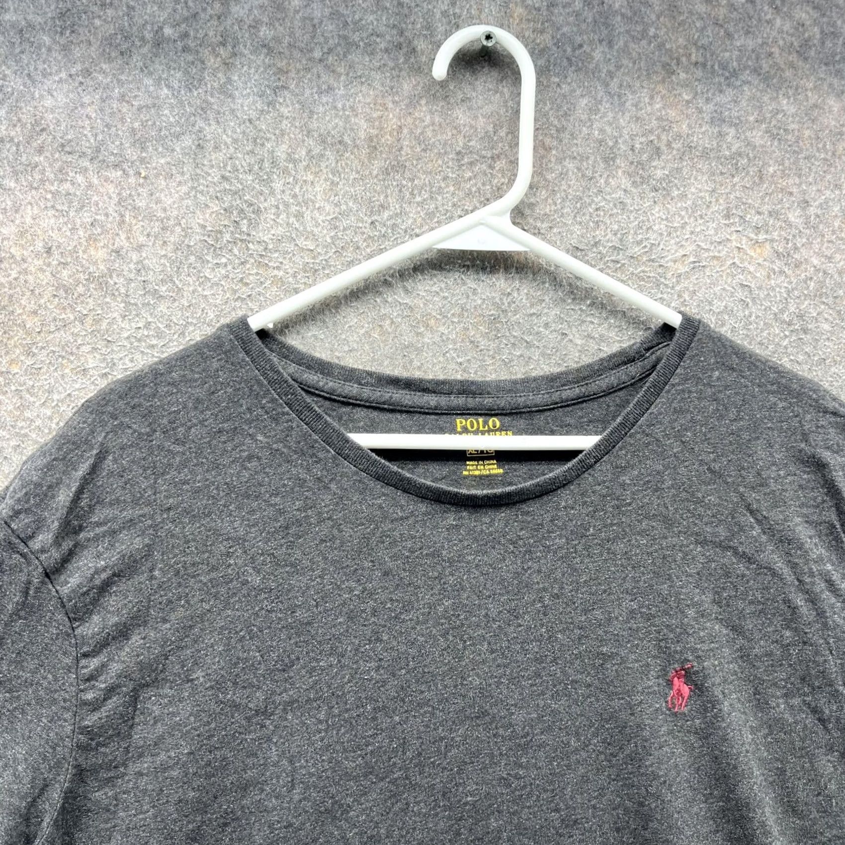 Polo Ralph Lauren Polo Ralph Lauren Shirt Mens XL Gray Crewneck Pony Heather Tee Casual Tagless Size US XL / EU 56 / 4 - 5 Thumbnail