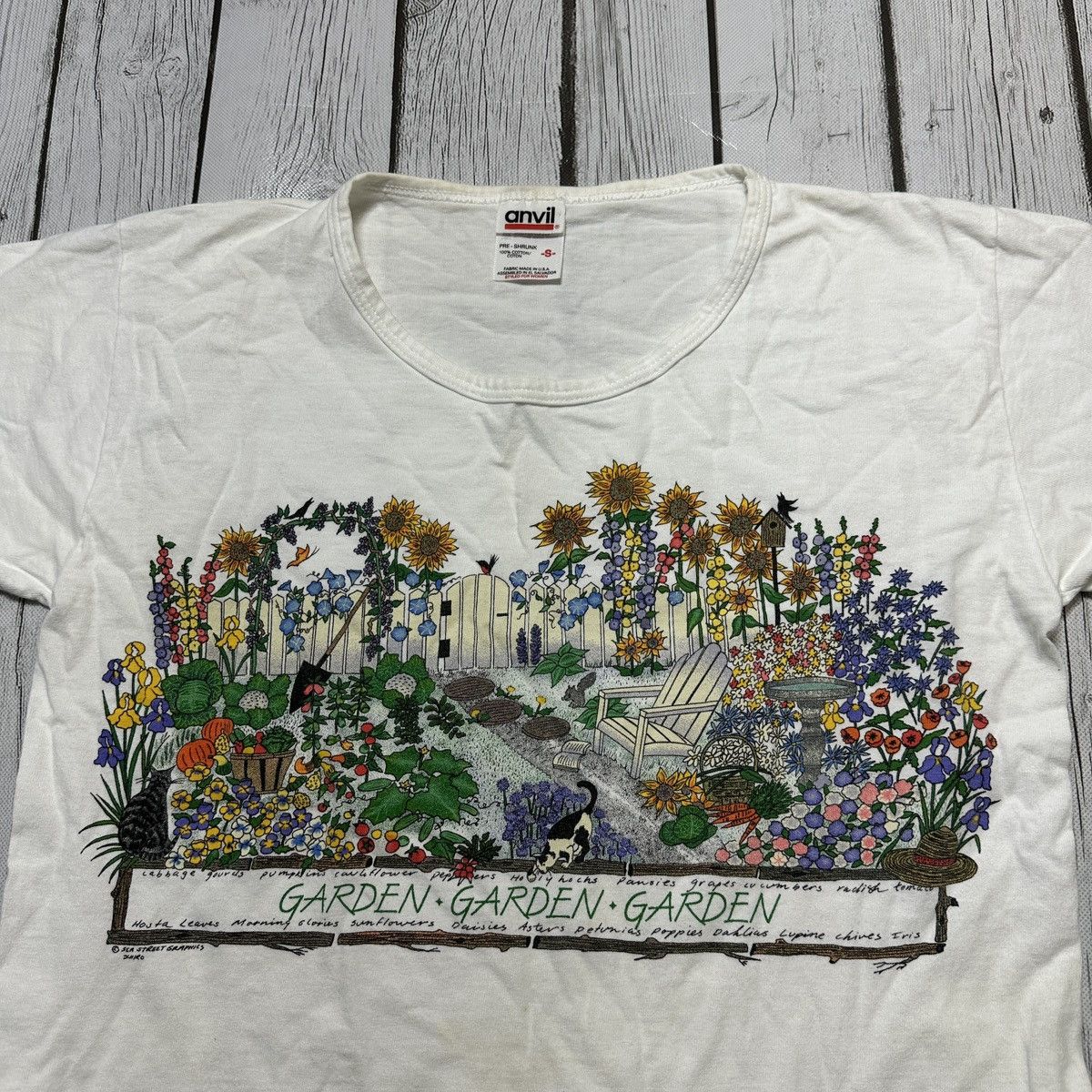 Anvil × Vintage Vintage Garden tee Size S / US 4 / IT 40 - 3 Thumbnail