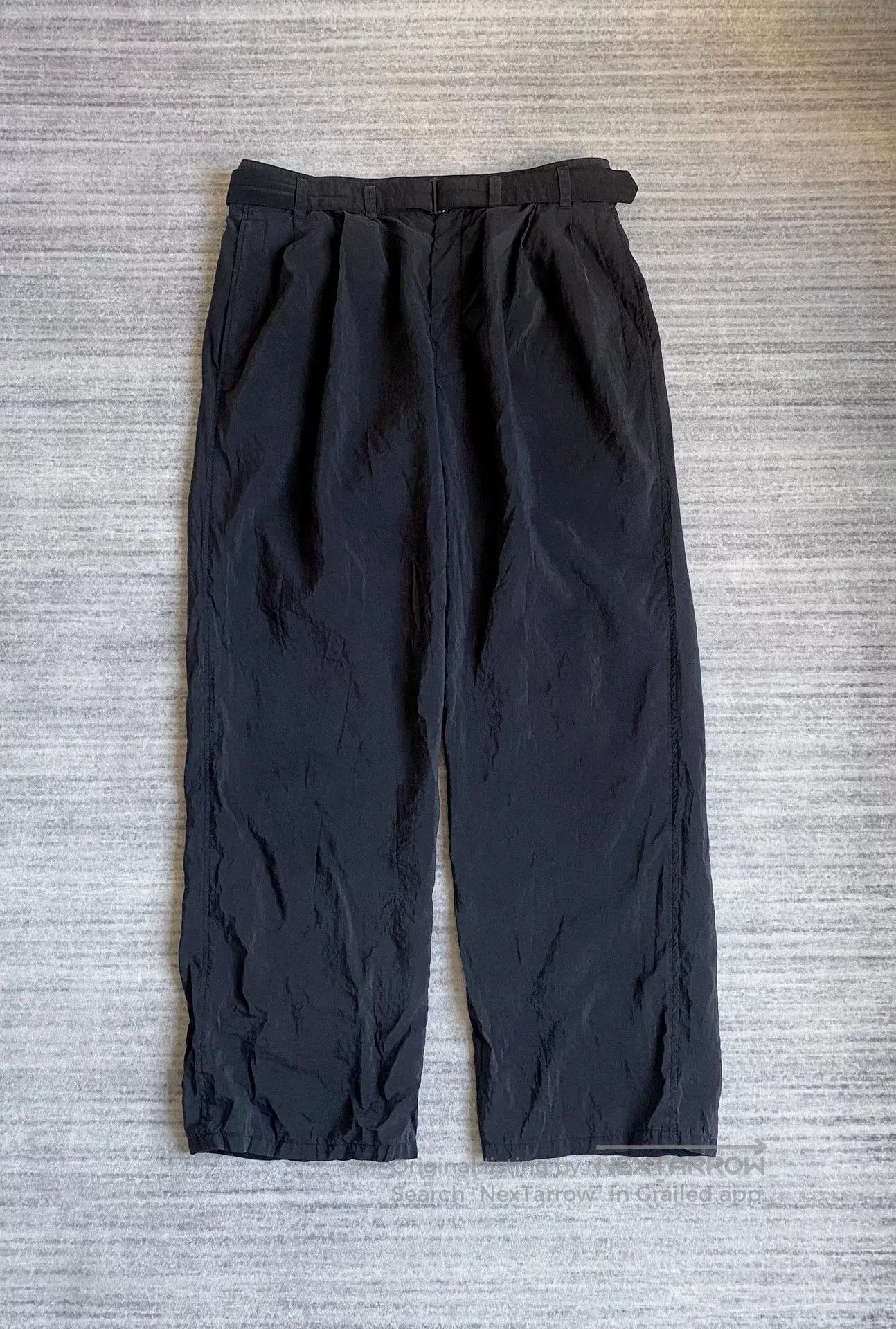 Lemaire Dry Silk Belted Wide Leg Pants.