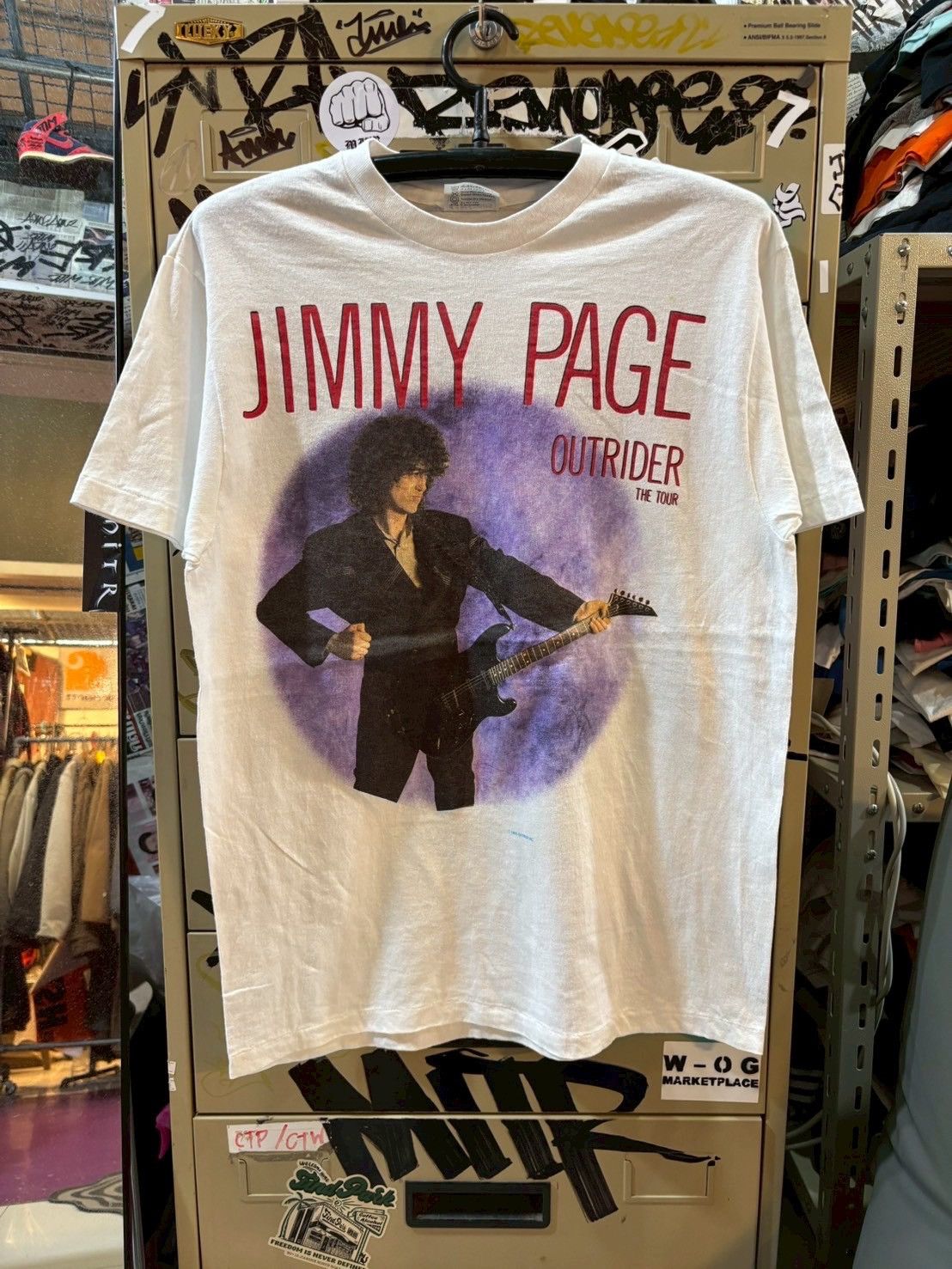 Led Zeppelin Jimmy Page vintage tee 1988’s Size US L / EU 52-54 / 3 - 1 Thumbnail