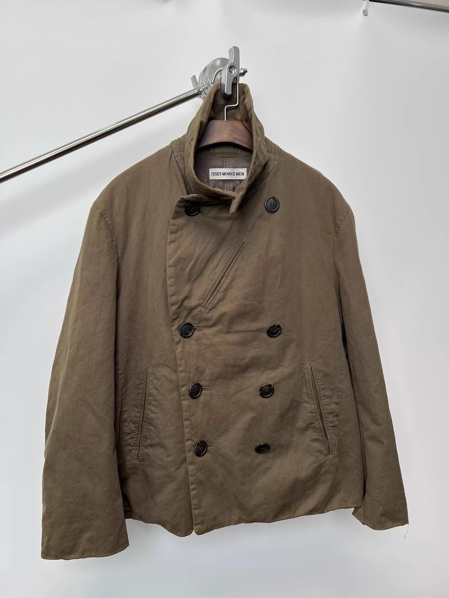 Issey Miyake Issey Miyake 90s Washed Stand Collar Bomber Jacket Size US M / EU 48-50 / 2 - 2 Thumbnail