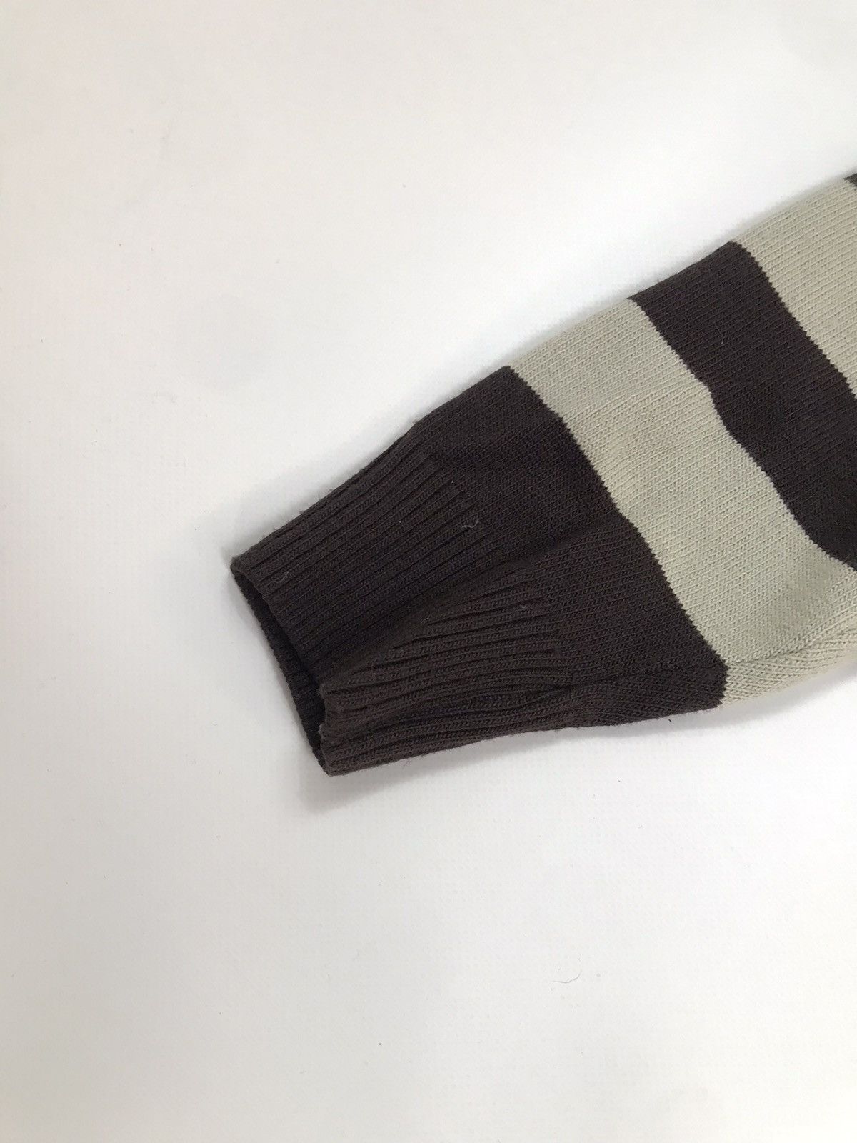Lacoste × Vintage Mens Vintage Lacoste Stripped Knit Sweater Size US L / EU 52-54 / 3 - 3 Thumbnail