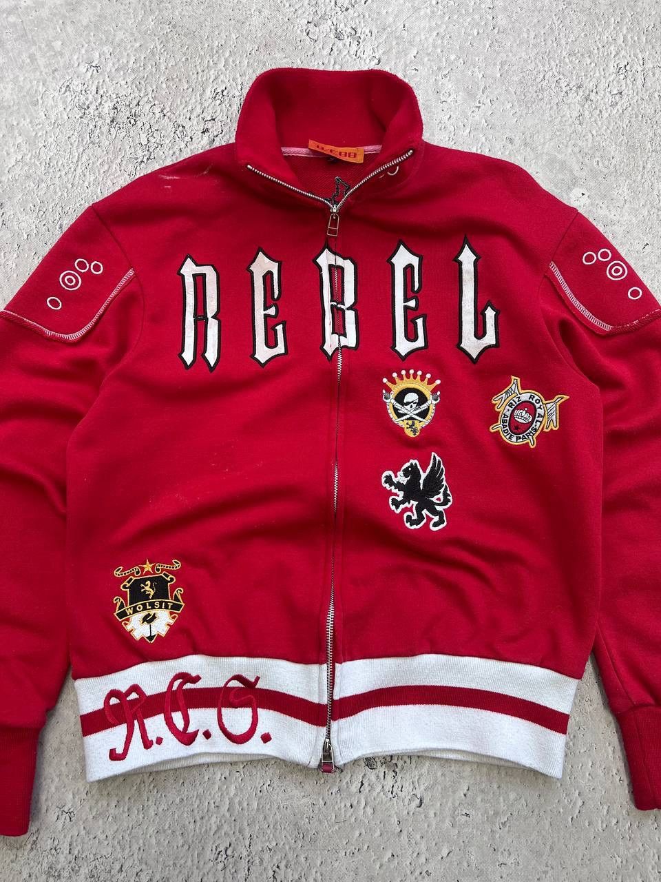 Affliction × Le Grande Bleu (L.G.B.) Y2K Japanese Crazy TRASHED Studded Punk LGB STYLE Hoodie Size US M / EU 48-50 / 2 - 3 Thumbnail