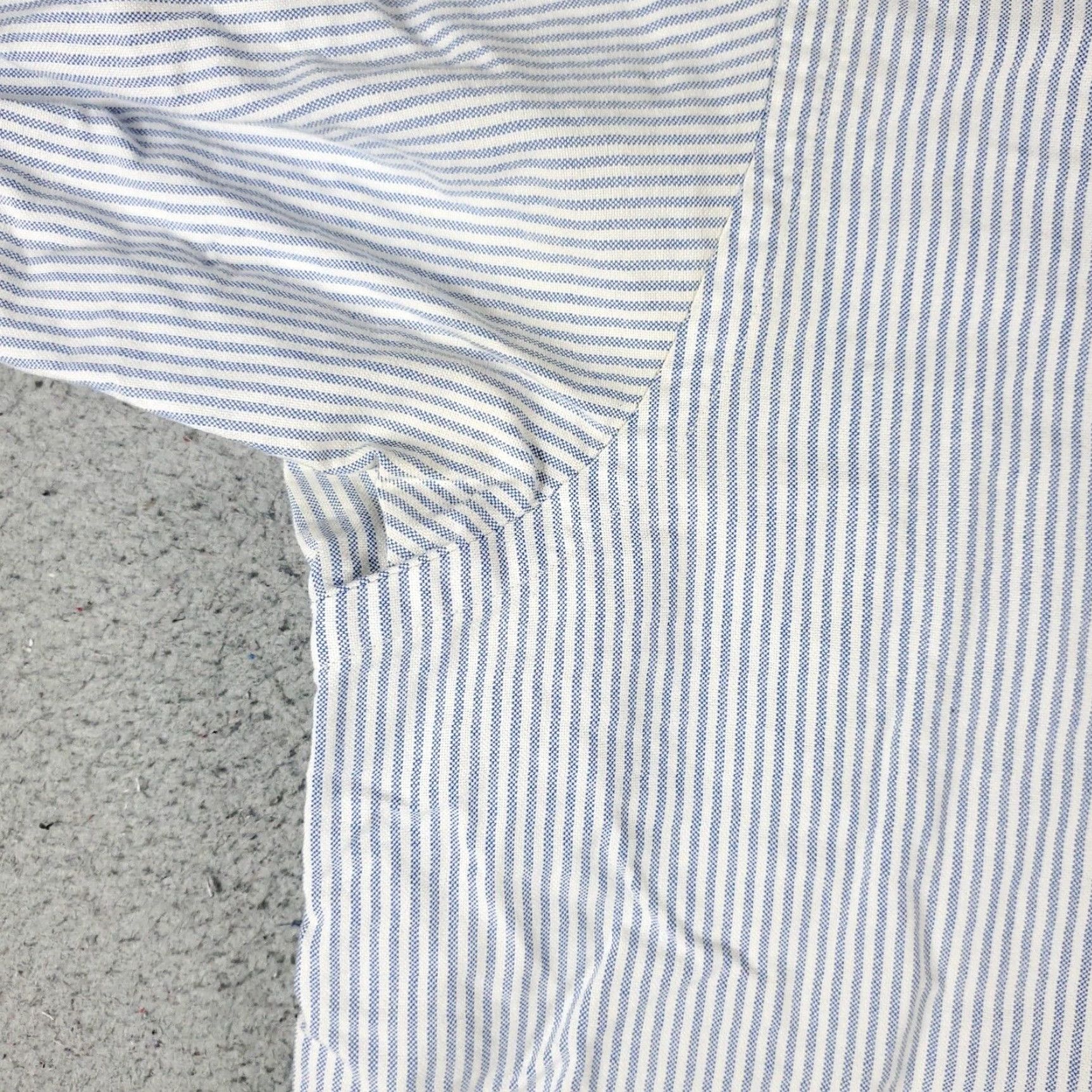 Ralph Lauren Ralph Lauren Dress Shirt Mens 17.5 Blue White Striped Long Sleeve Button-Down Classic Modern Size 46R - 3 Thumbnail