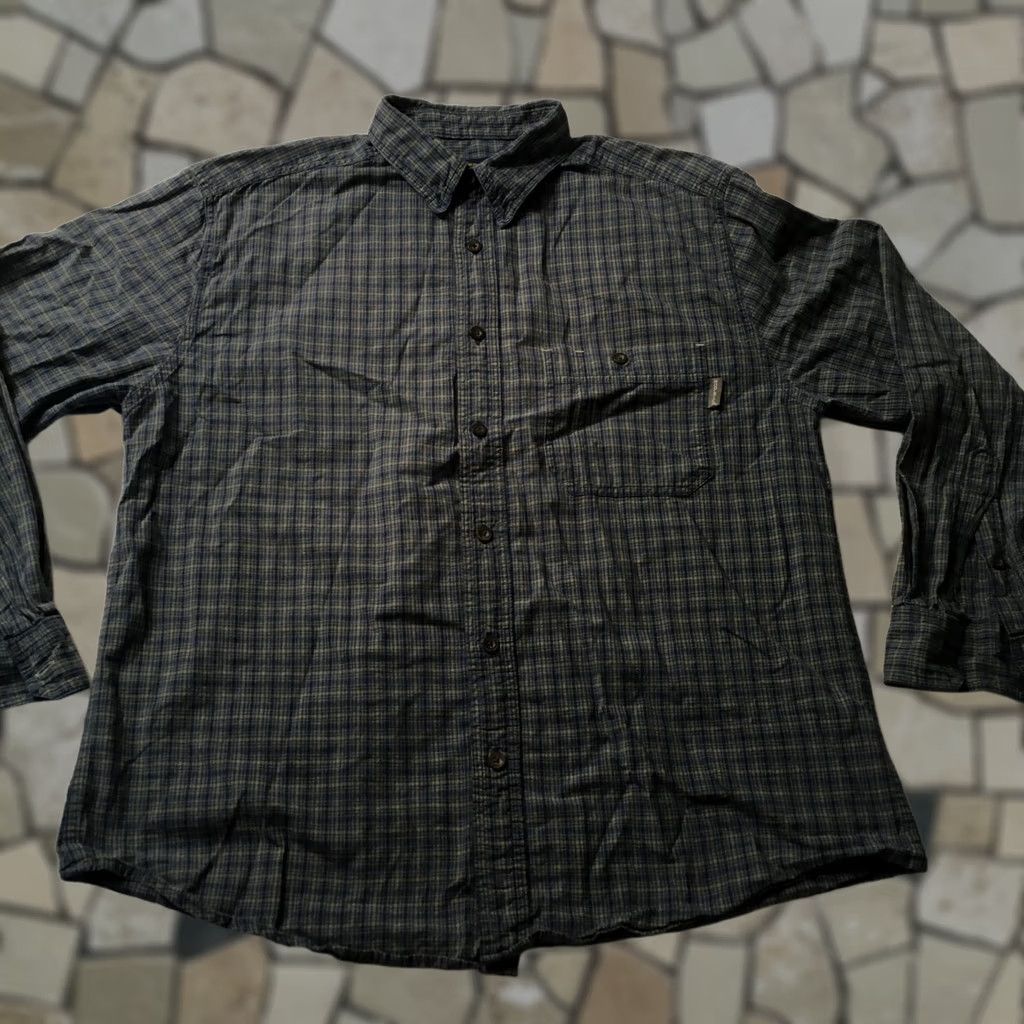 Vintage Woolrich Shirt Mens Large Green/Blue Plaid Button Down Long Sleeve CHECK Size US L / EU 52-54 / 3 - 1 Thumbnail