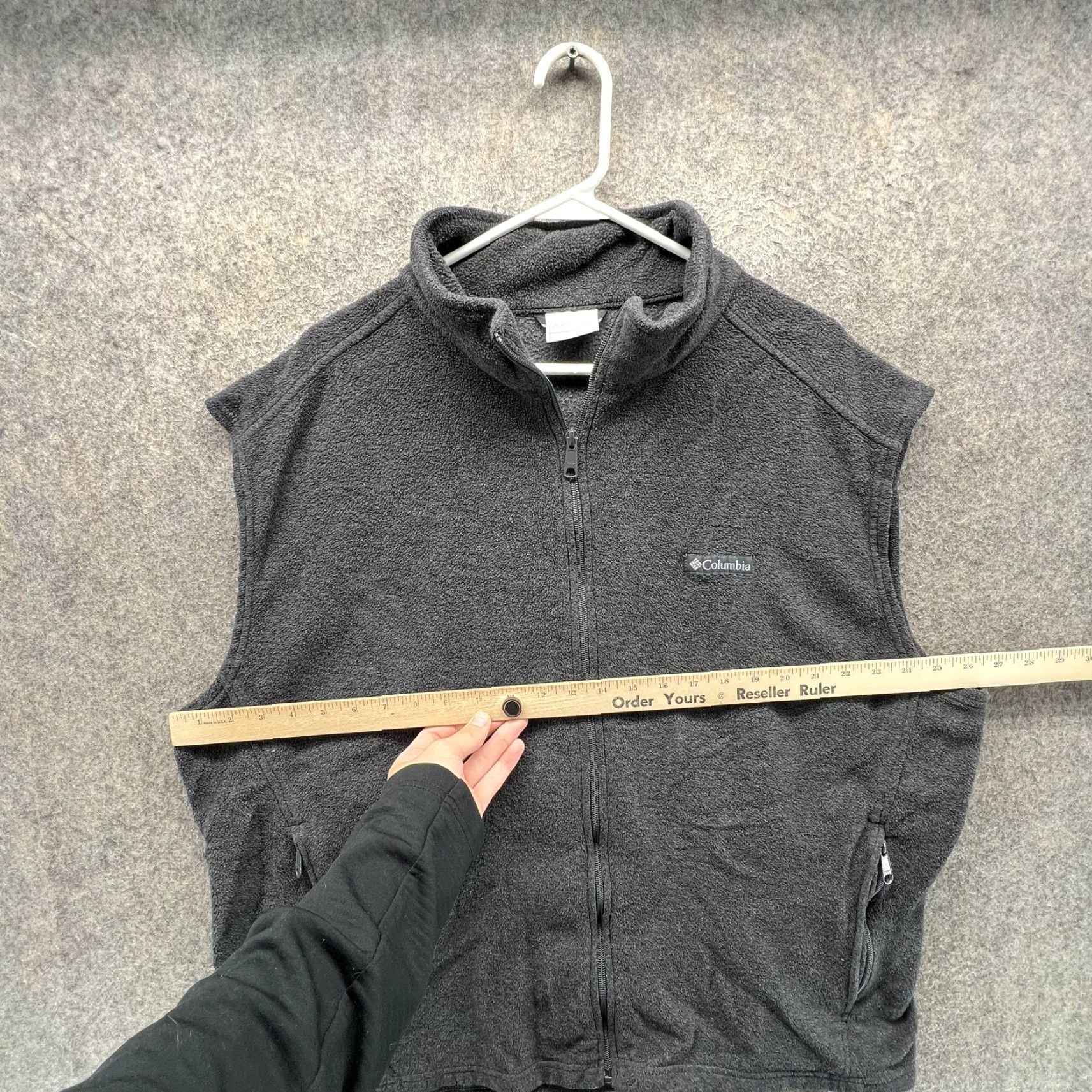 Vintage Columbia Vest Mens 2XL Gray Fleece Full Zip Stand Collar Outdoor Hiking Size US XXL / EU 58 / 5 - 7 Thumbnail
