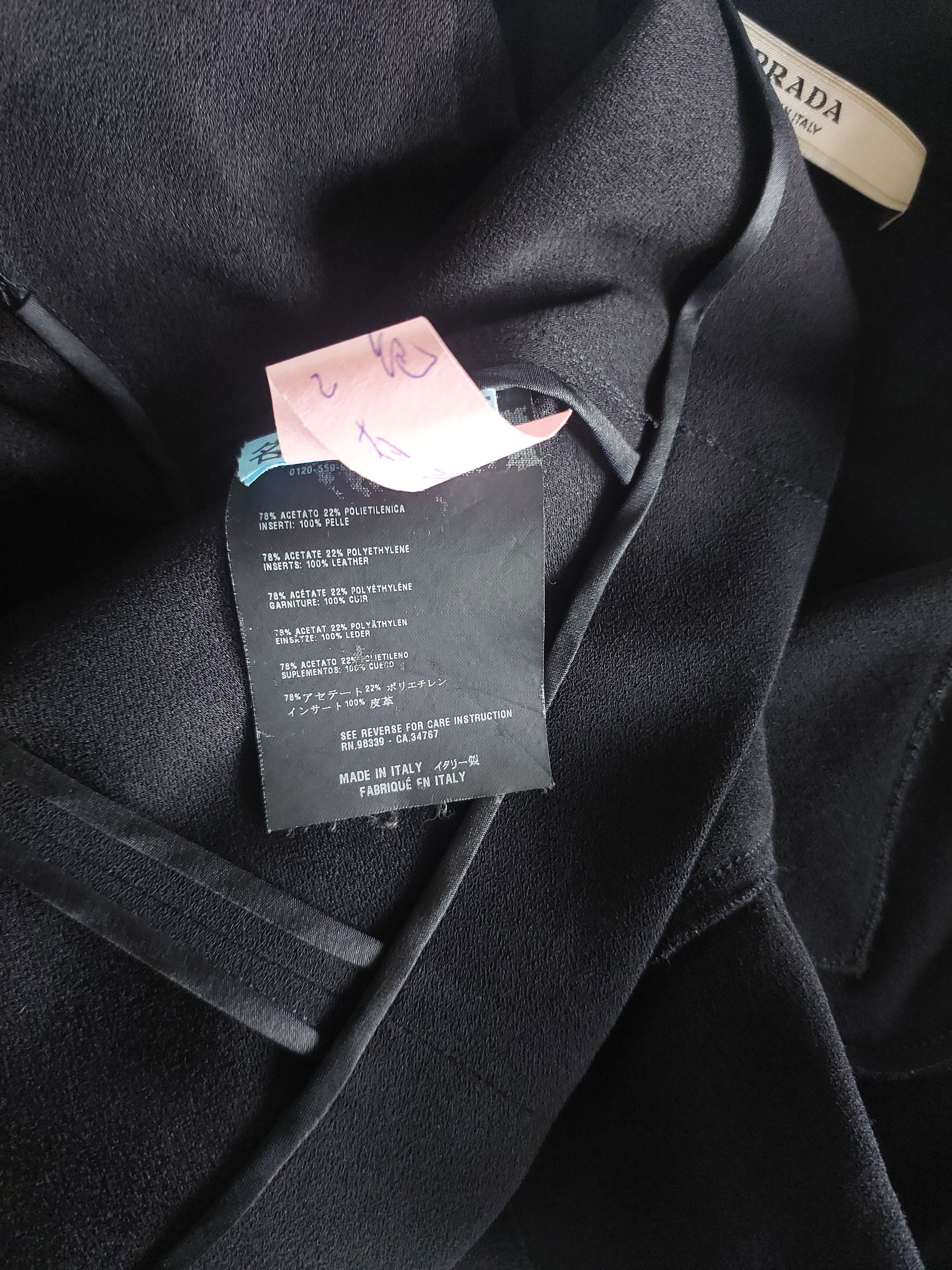 Prada Vintage x Prada Black Wool Jacket With Gold Trim Size S / US 4 / IT 40 - 17 Thumbnail