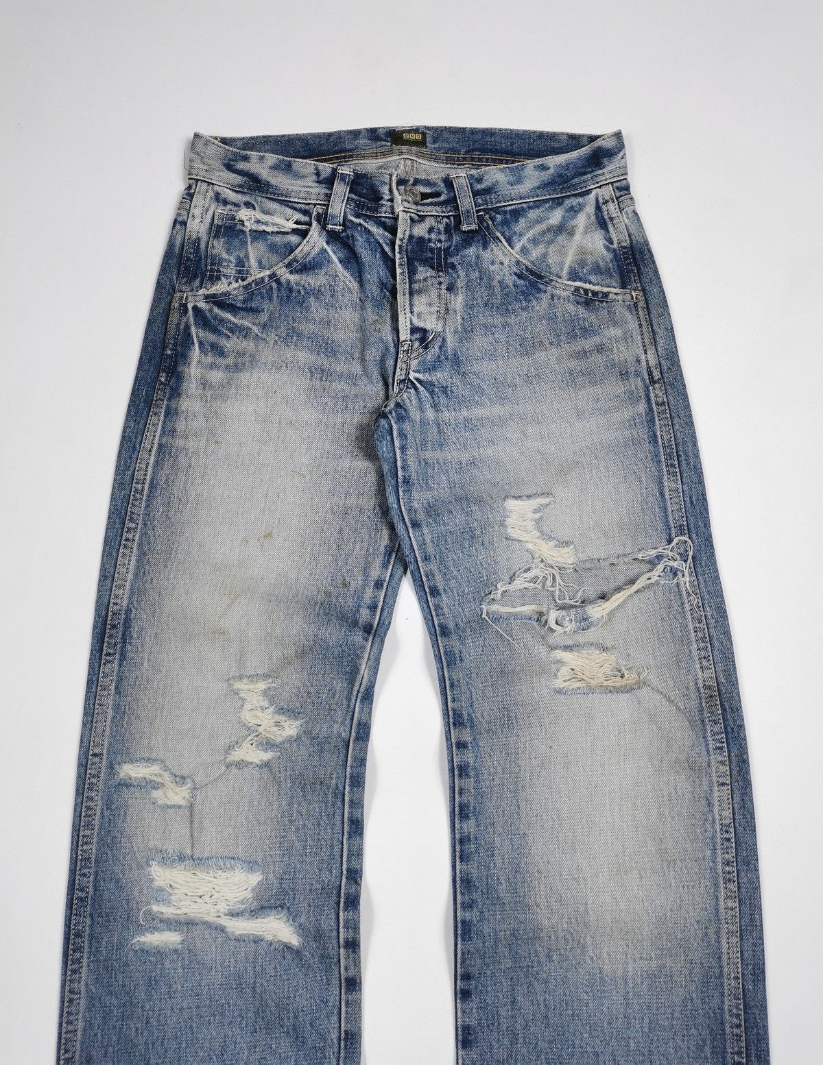 Japanese Brand DMG Domingo Japan Distressed Jeans Size US 28 / EU 44 - 2 Thumbnail