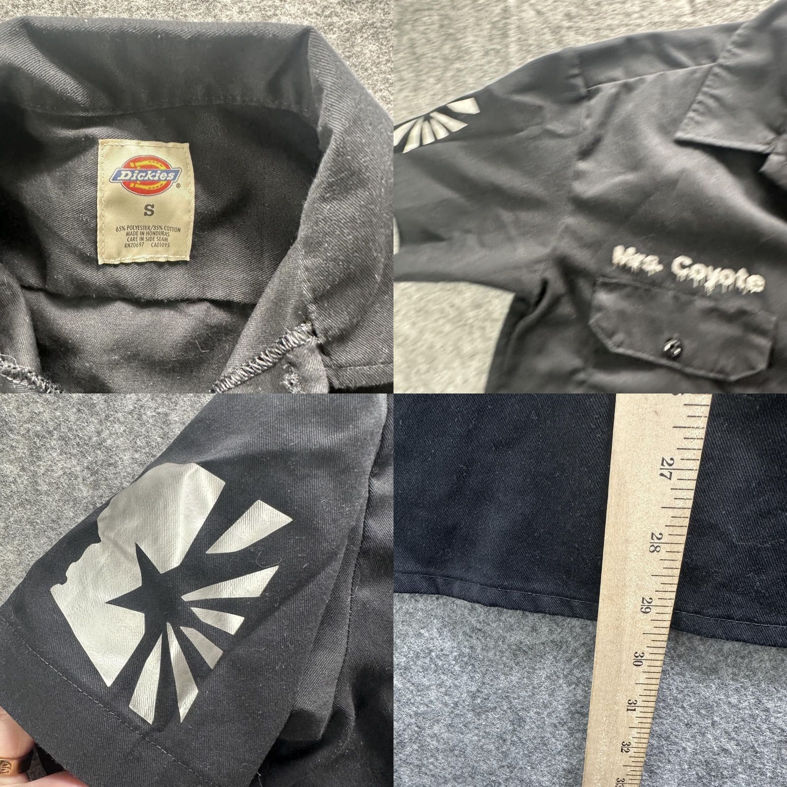 Dickies Dickies Work Shirt Womens Small Black Coyote Customz Shop Graphic Button Up Size S / US 4 / IT 40 - 8 Thumbnail