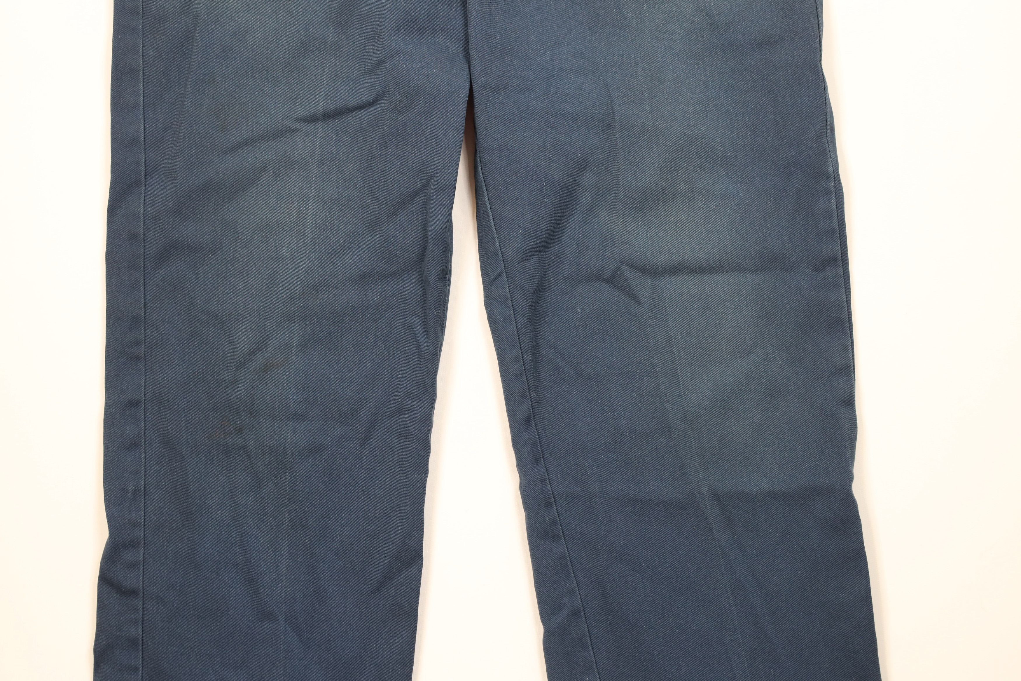 Dickies Vintage 90s Y2K Dickies Wide Leg Workwear Pants Navy Blue Size US 34 / EU 50 - 3 Thumbnail