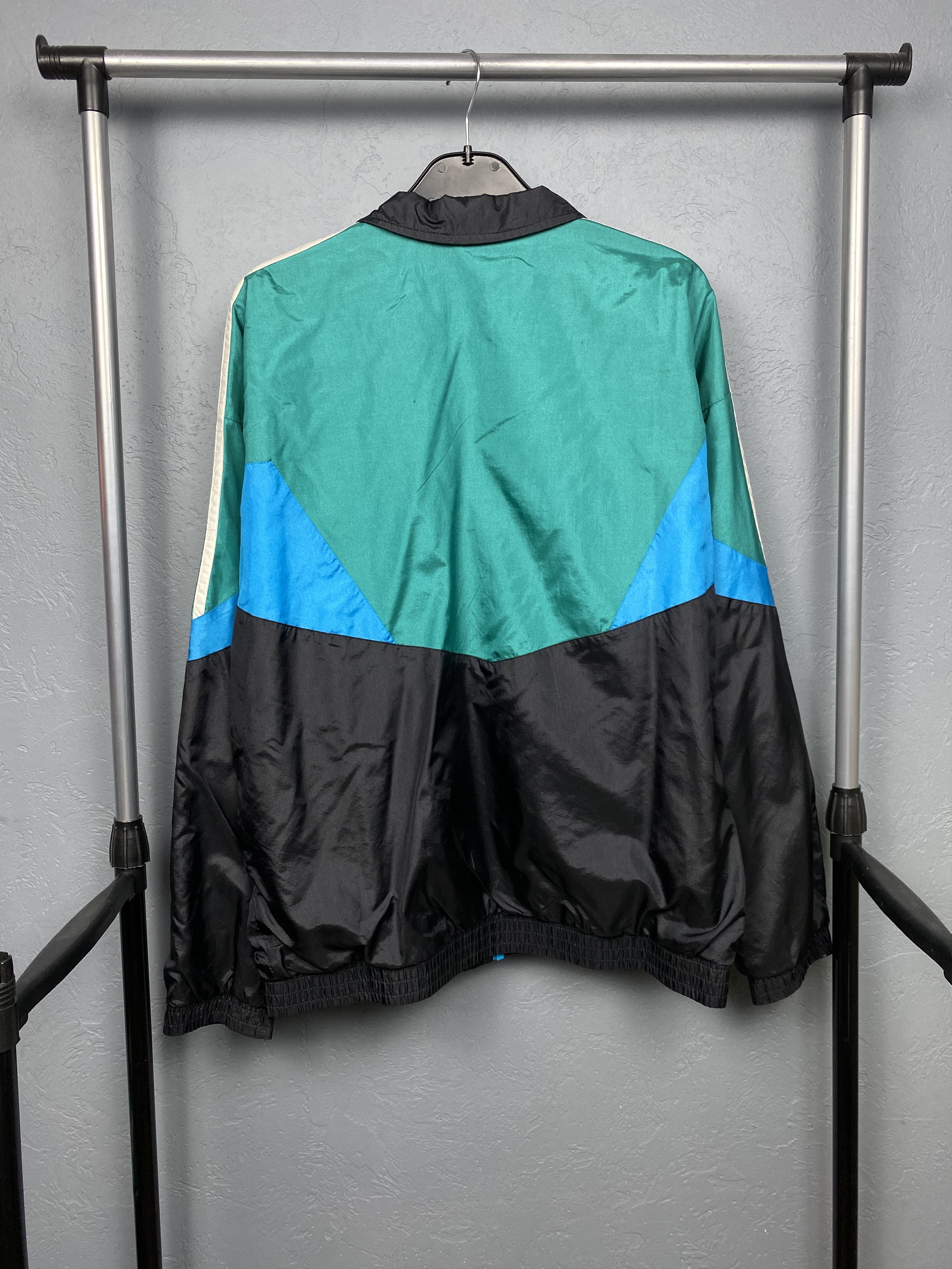 Adidas × Vintage Adidas 90s Vintage Mens Track Top Nylon Jacket Size US M / EU 48-50 / 2 - 8 Thumbnail