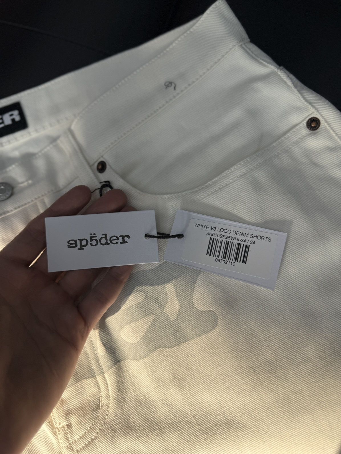 Sp5der Sp5der Jean Shorts White Size 34 (NEW) Size US 34 / EU 50 - 9 Thumbnail