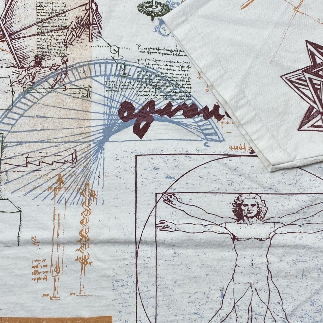 Other Vintage Leonardo Da Vinci Beige AOP Art Tee Size XL Size US XL / EU 56 / 4 - 3 Thumbnail
