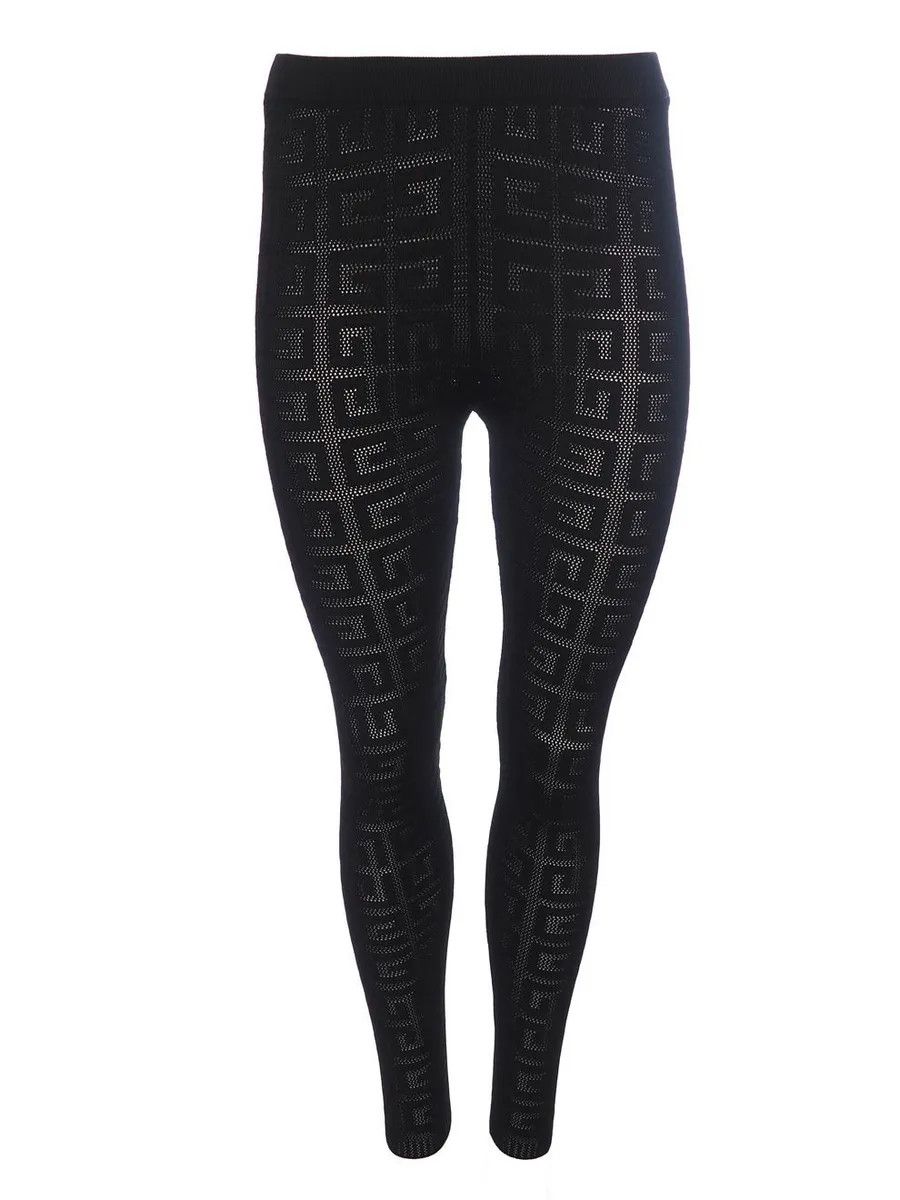 Givenchy o1n1vont0326 4G Jacquard Flared Trousers in Black Size 27" / US 4 / IT 40 - 1 Thumbnail