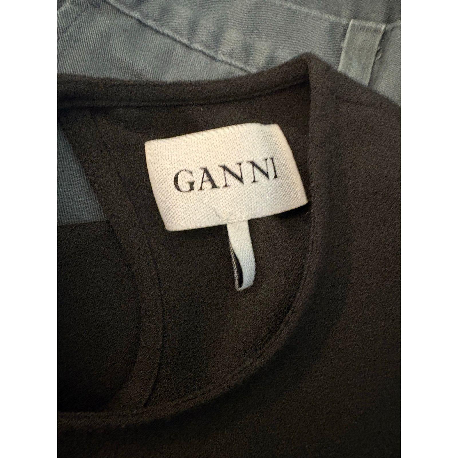 Ganni Ganni Black Dress with Bell Sleeves. Size XS Size XS / US 0-2 / IT 36-38 - 2 Thumbnail